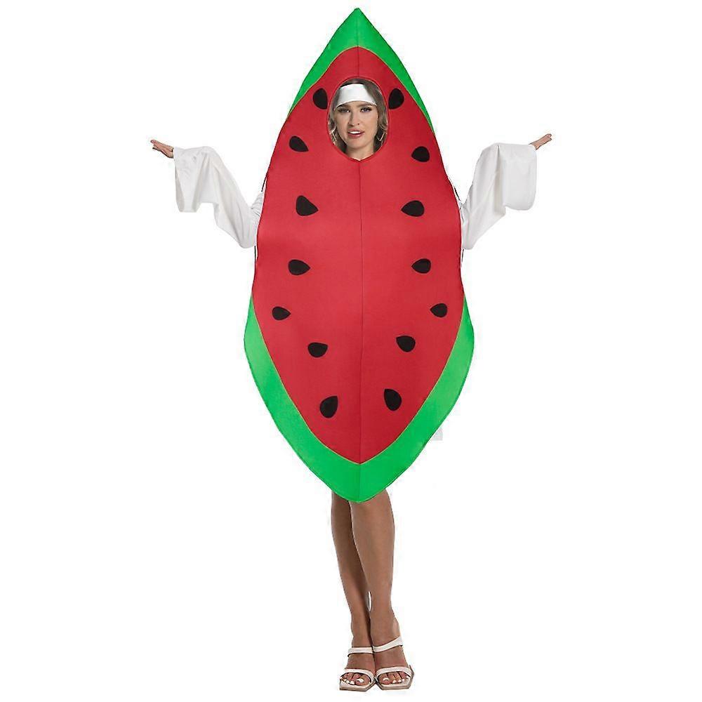 Funny Watermelon Costume  Fruit Slice Foam Outfit for Party & Performance