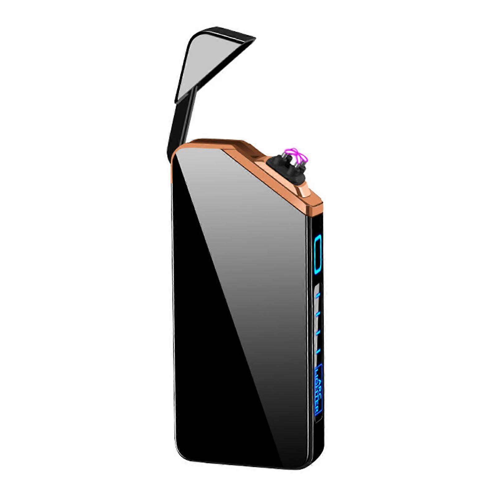 Double Arc Lighter USB Electric Windproof Flameless Lighter Rechargeable Touch-Sensor Lighter Present for Dad