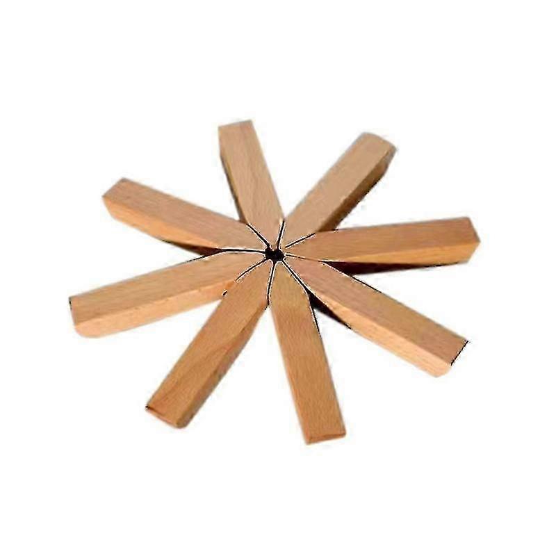 Sottopentola in legno resistente al calore per pentole e padelle calde, set di cuscinetti isolanti a forma di albero, regalo da cucina di Natale