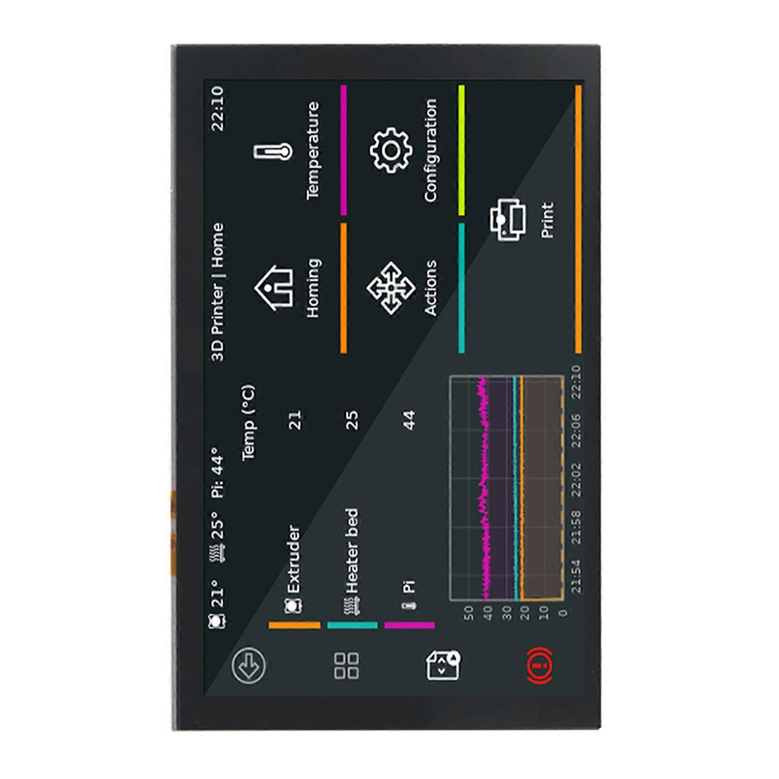 Écran tactile de 5 pouces compatible avec la carte RPi 800x480 DSI IPS LCD Écran capacitif tactile à 5 points