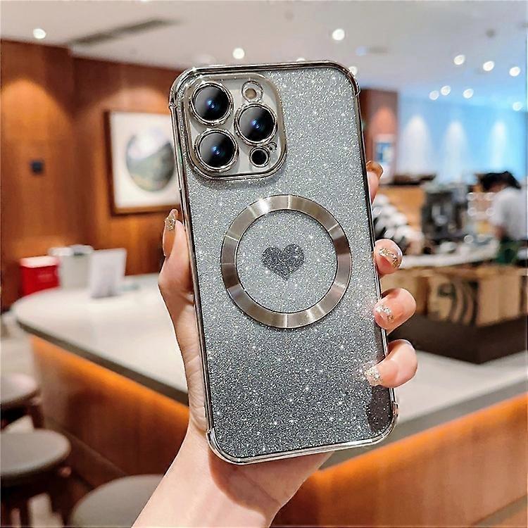 Capa de Telefone TPU Gradiente Brilhante Compatível com MagSafe