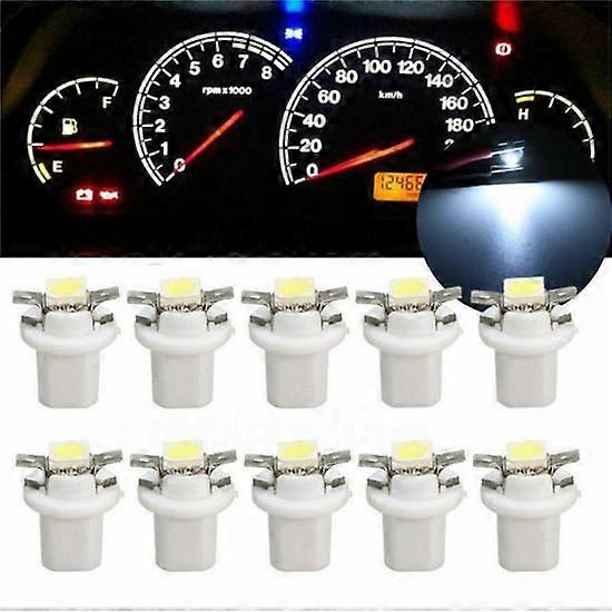 Universal 10Pcs/Set T5 B8.5D 5050 SMD Car LED Dashboard Dash Gauge Instrument Light Bulb Interior Lamp