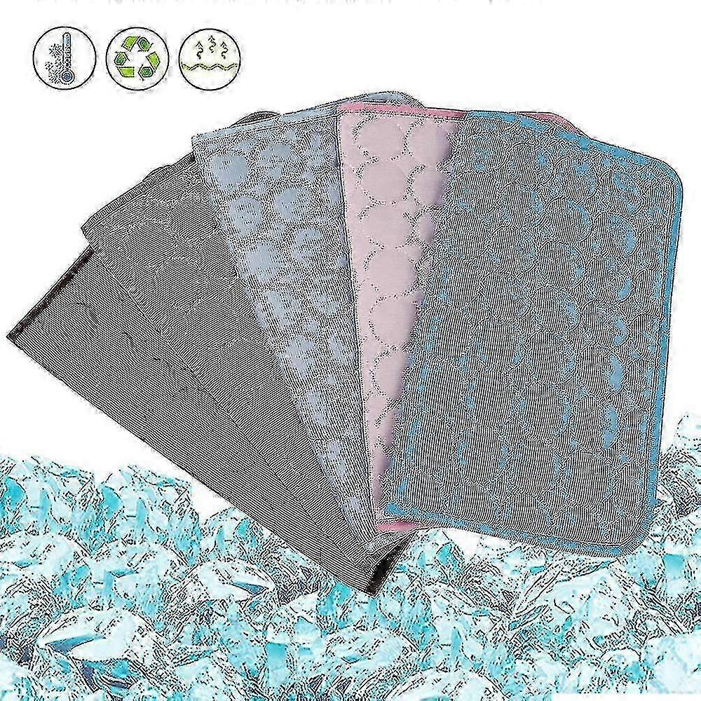 ペット用犬用冷却マット - 犬と猫のための無毒のジェルパッド - ブラウン