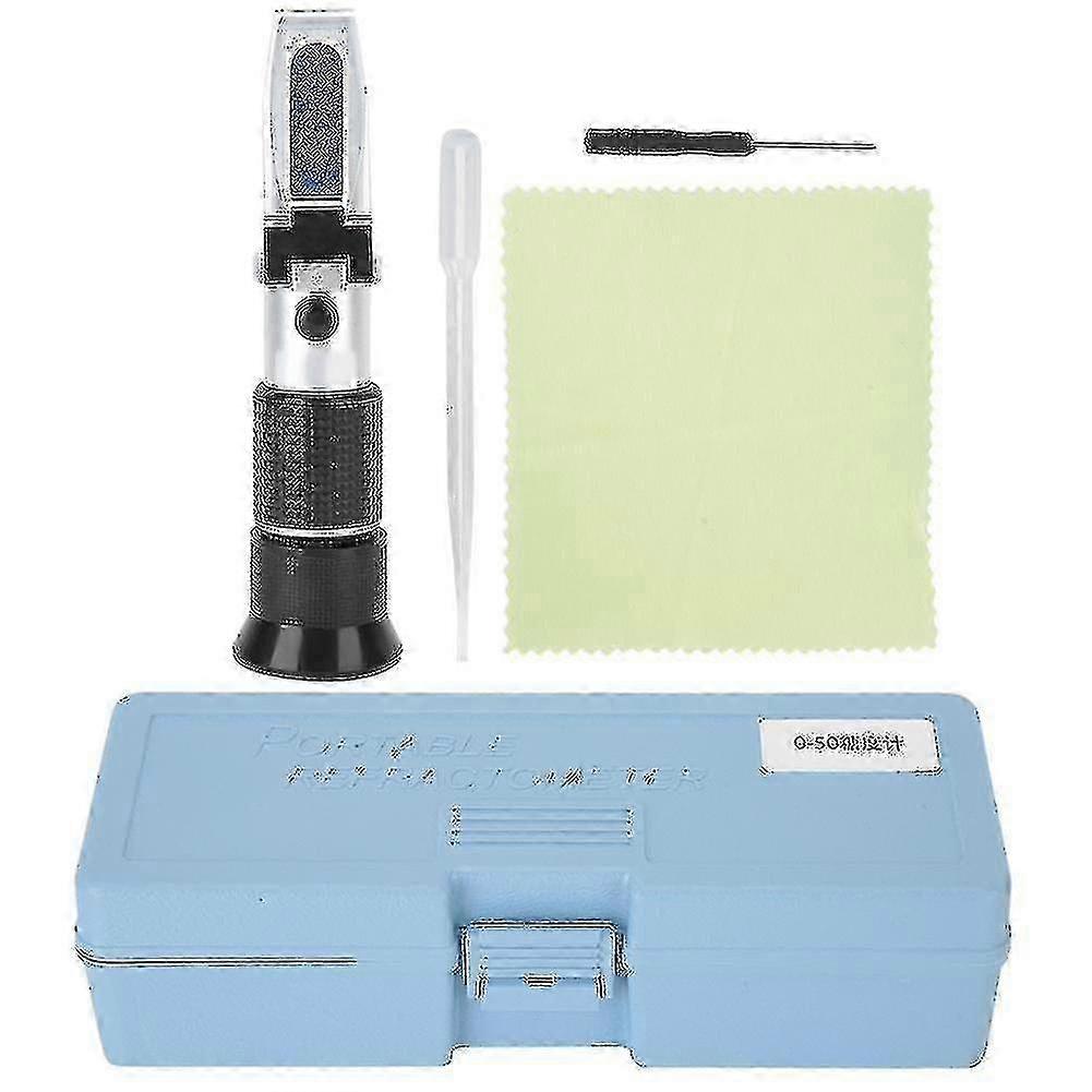 Foot Files Handheld Refractometer Sugar Concentration Meter Densitometer 050% Sugar Tester Meter Brix Tester