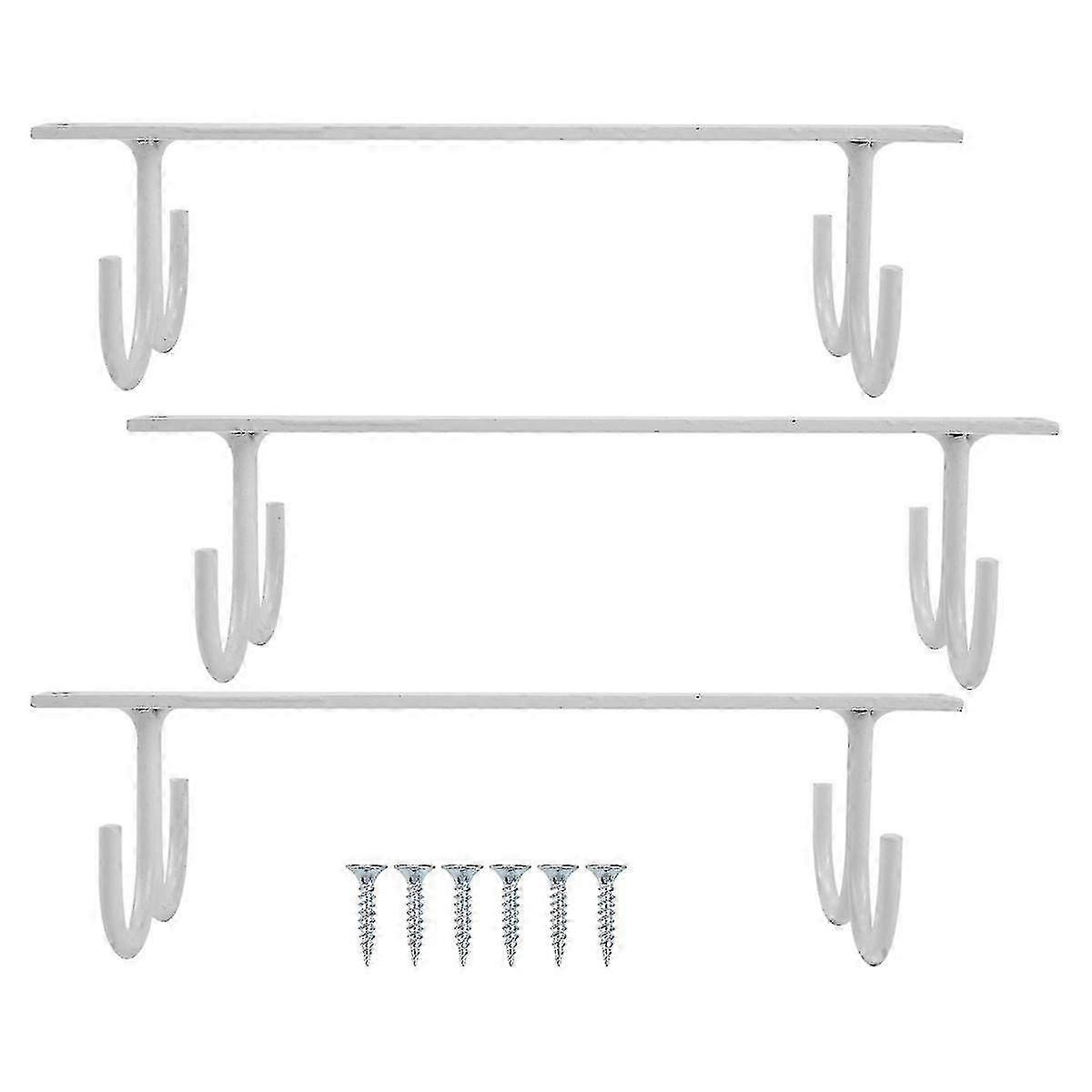Mug Rack Under Cabinet - Coffee Cup Holder, 12 Mugs Hooks Under Shelf, Display Hanging Cups Drying