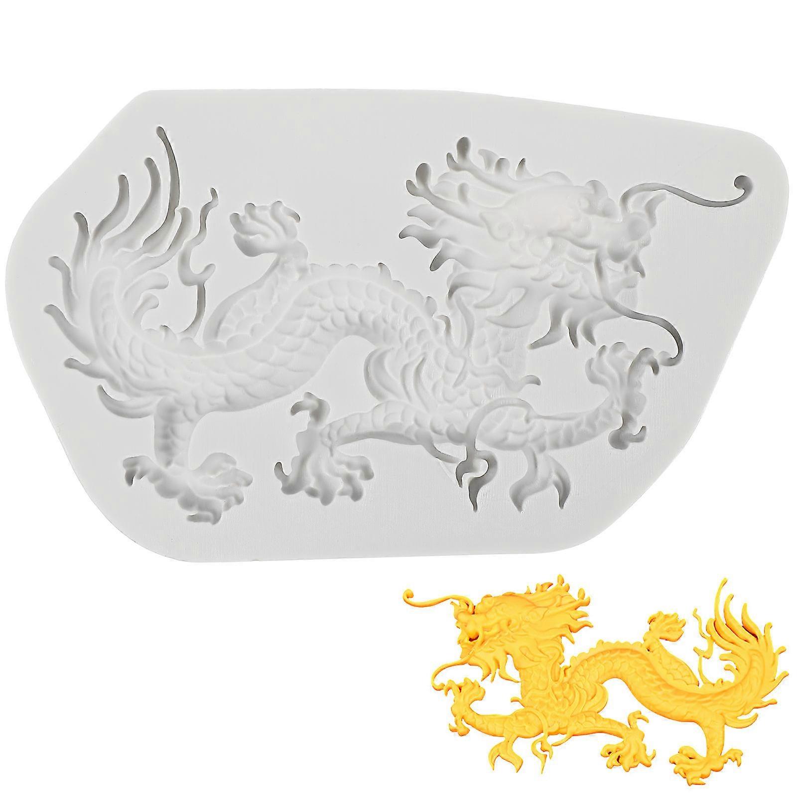Easy to Use Dragon Shaped Chocolate Mold, Non-Stick and Durable for Baking