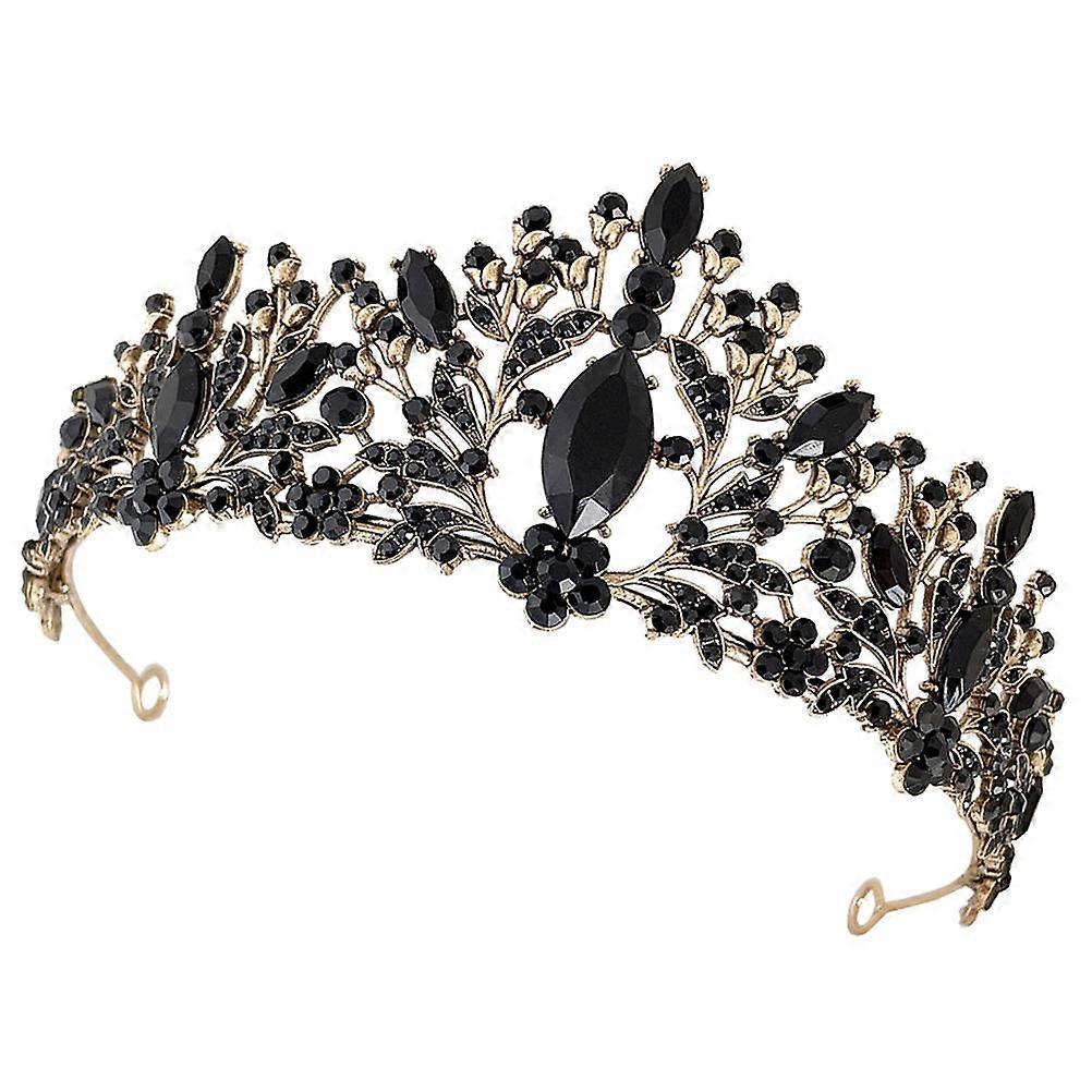 נזר סגסוגת ריינסטון אלגנטי לנשים - כתר חתונה ייחודי, תכשיטי שיער למסיבה לחתונות, נשפים וצילומים