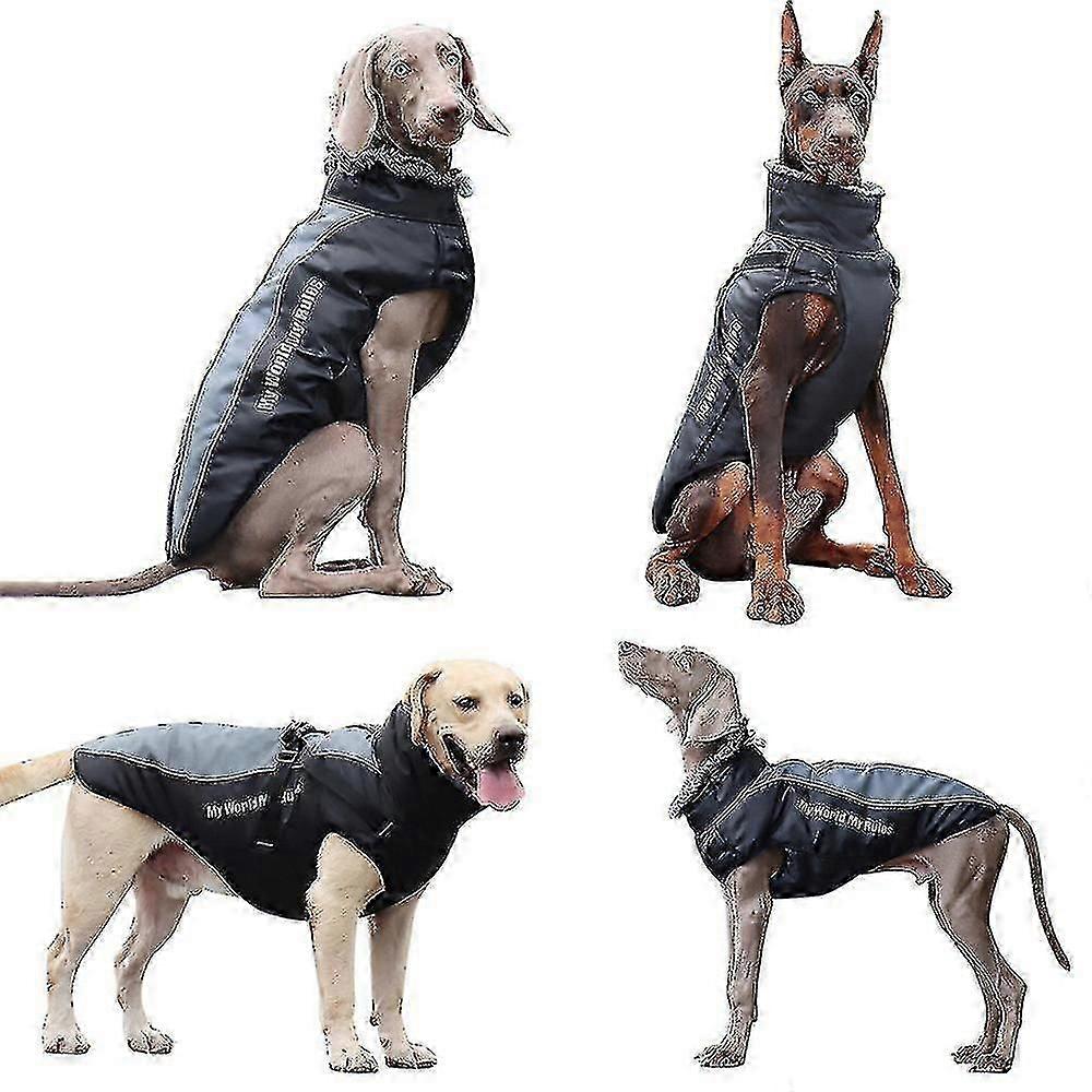 Vestiti per cani di grossa taglia impermeabile Big Dog Vest Jacket autunno inverno caldo collare di pelliccia pet dog cappotto per bulldog francese Wilma dog