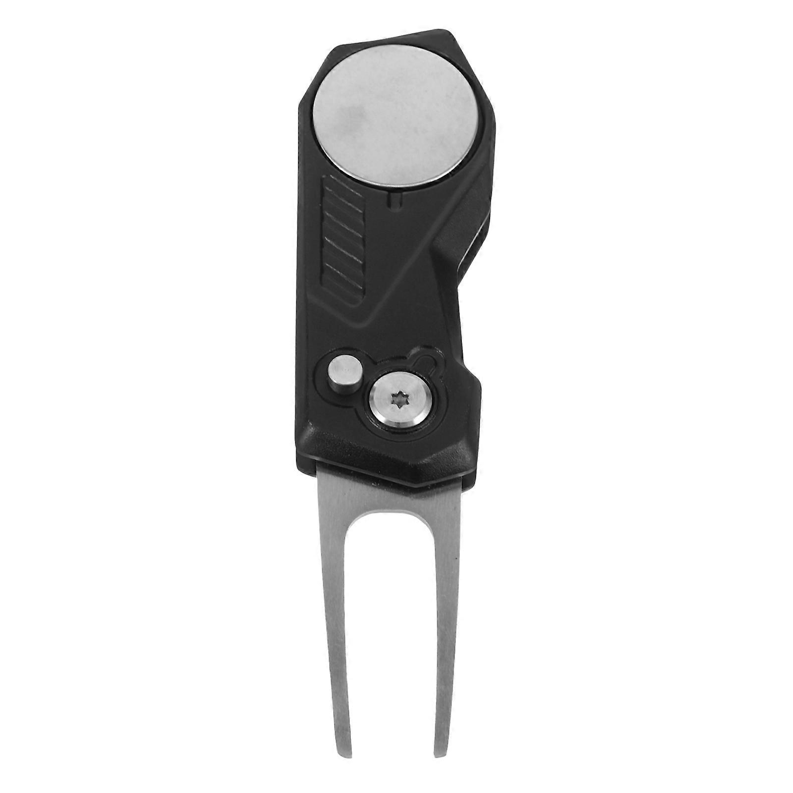 Golf Pitch Mark Repairer Aluminium Alloy Divot Fixing Fork Golf Course Maintenance Portable Divot Fork 1Pcs