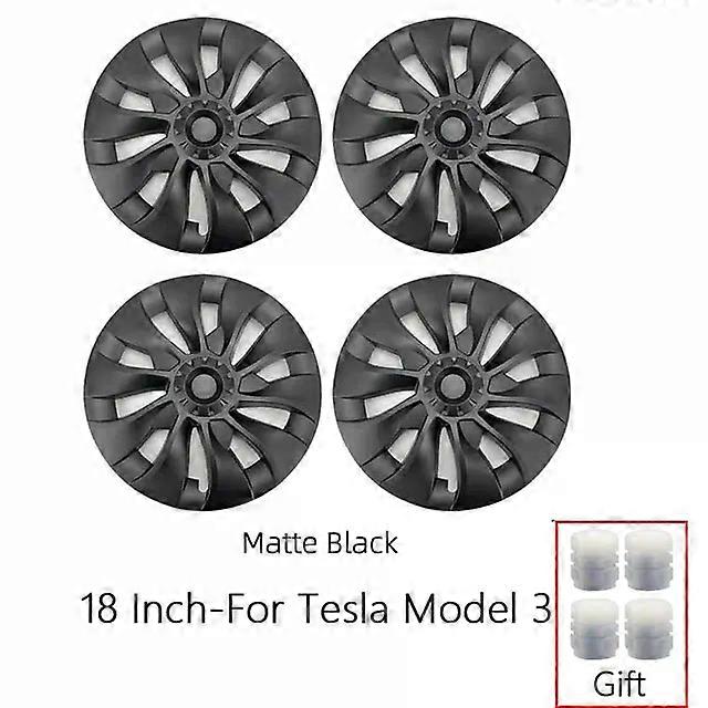 HomChee 4pcs Hub caps Suitable for Tesla Model 3 Model Y Car Replacement Whirlwind Style model3 Wheel Covers shry