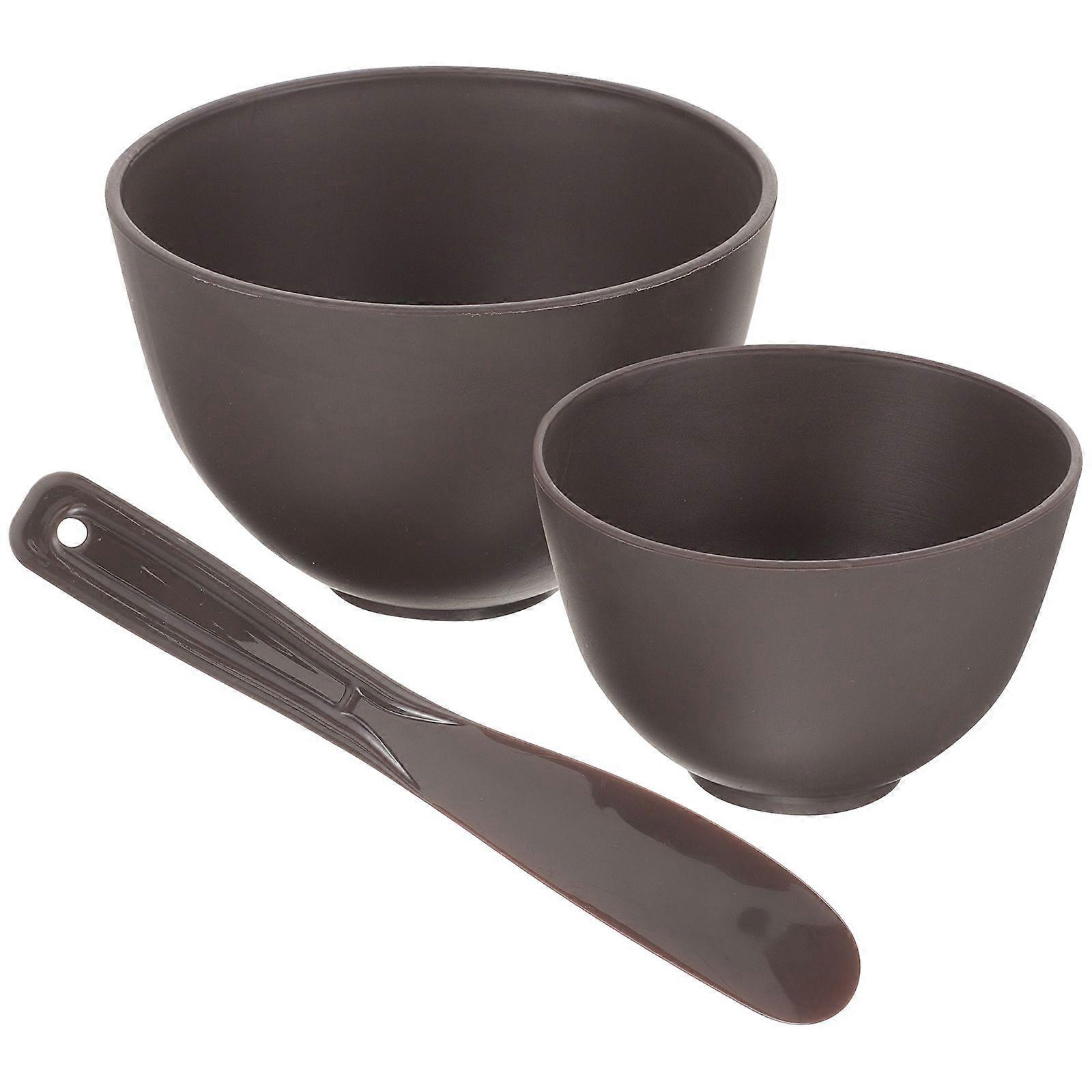 1 Set of Nonstick Wax Melting Silicone Container Wax Melting Liner Bowl Mask with Stirring Sticker