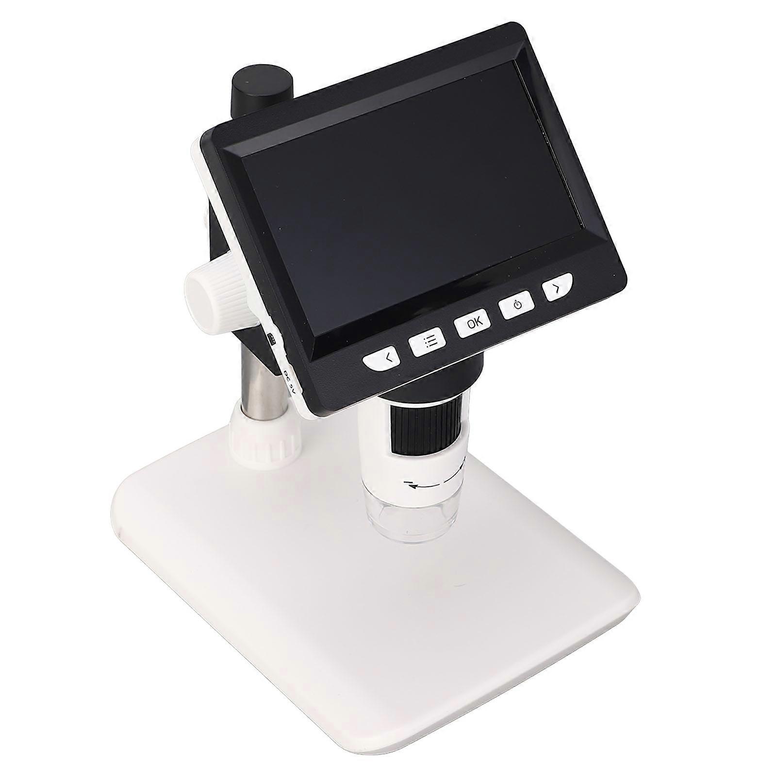 Digital Microscope 1000X 4.3" HD 2MP Screen Rechargeable 2000mAh