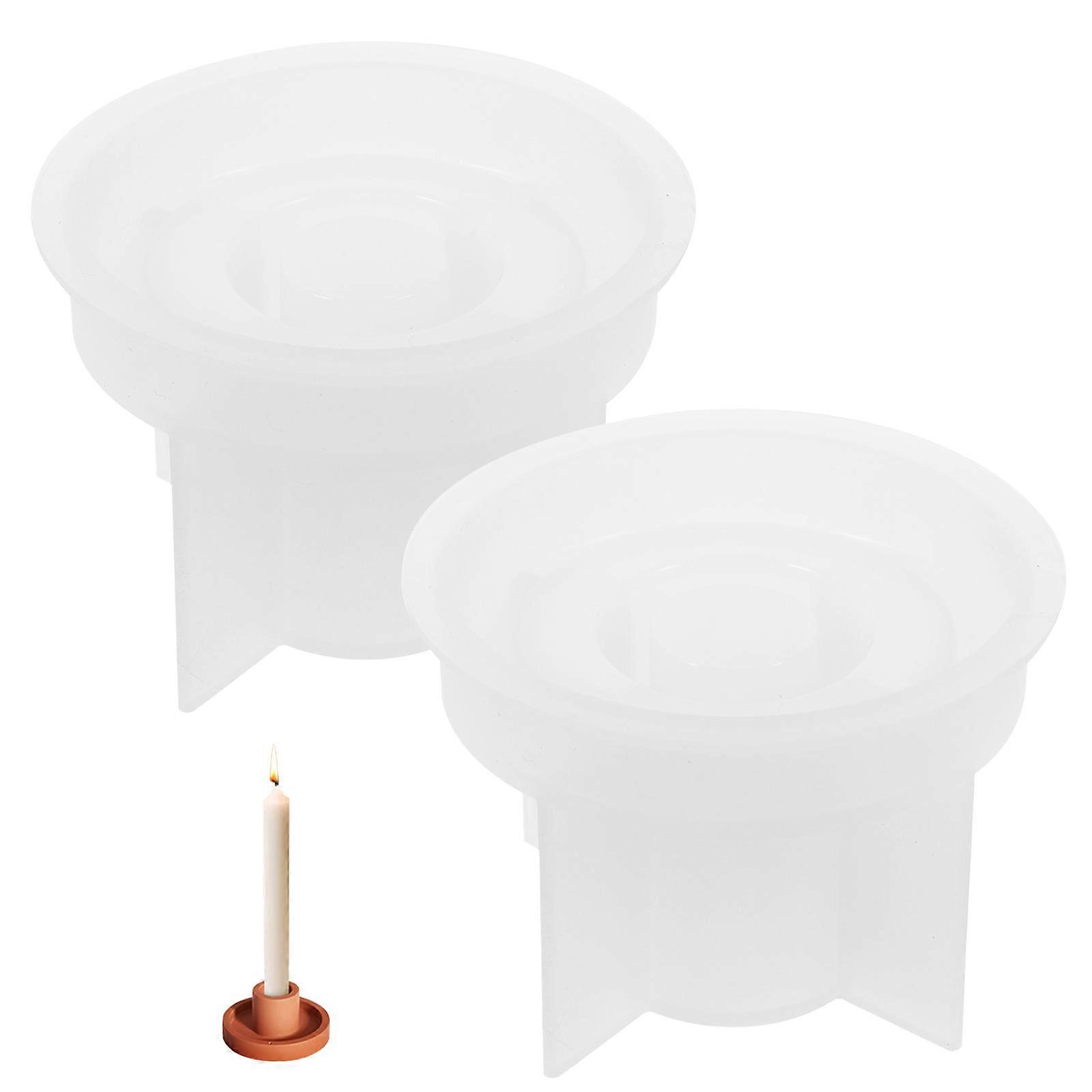 Candle Making Forms Silicone Molds For Housewarming Atmosphere Creation 8x6cm 2Pack