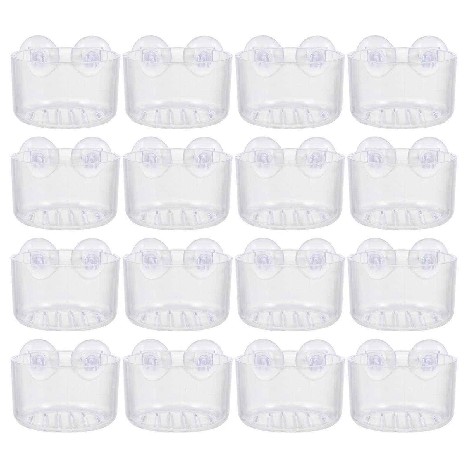The **16pcs Aquarium Feeding Cup Transparent Fish Food Holder** is a practical and convenient tool for both freshwater and saltwater aquarium