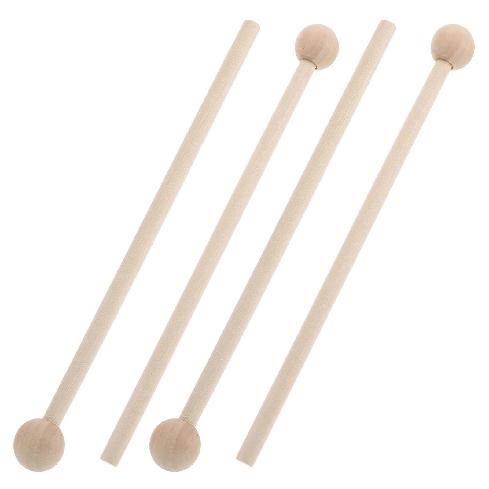 Wooden Music Drumsticks Replacing Drum Stick Replacement Robust Construction 2 Pairs