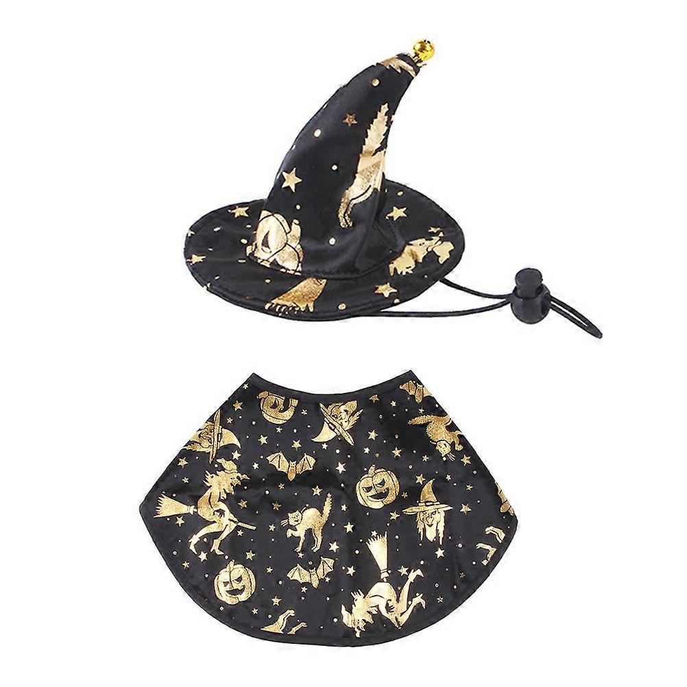 Here's a refined and engaging product description for your **Halloween Cloak and Bell Hat Set**:
**Halloween Cloak and Bell Hat Set – Enchanting