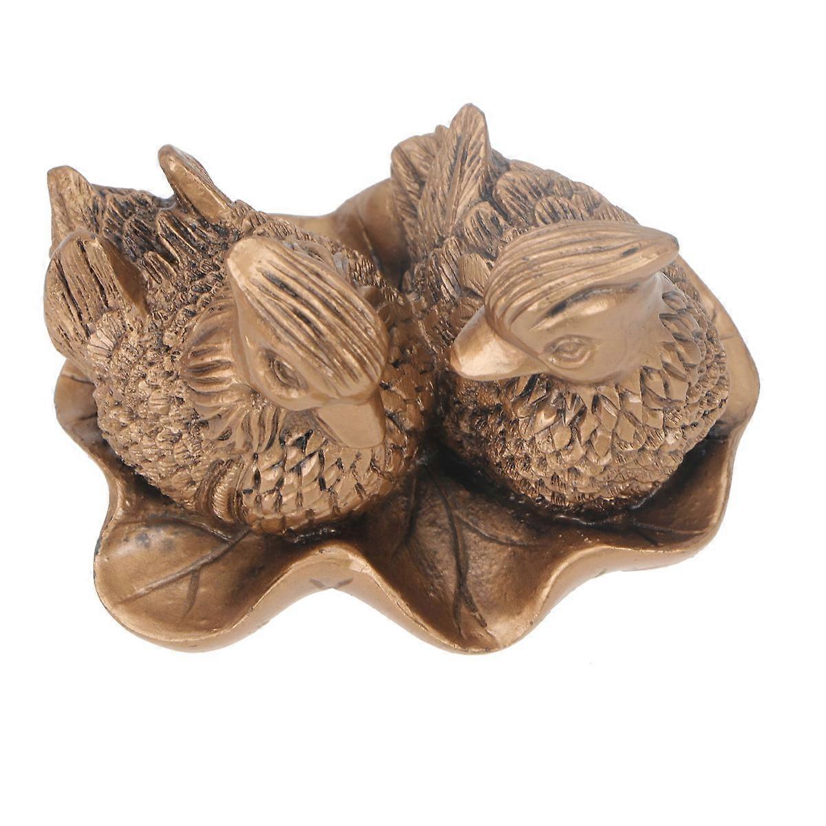 Waterproof Wear-Resistant Duck Figurine for Home Decoration 8x6.5x5cm Retro Style Synthetic Resin 1Pack
