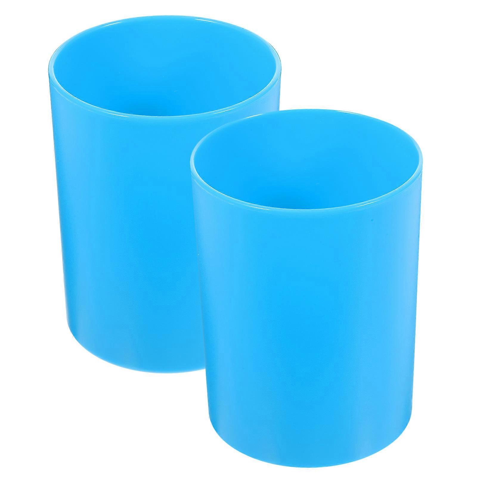 Pen Pot Multi-Function Organizer Practical Dining Utensils Travel Plastic 2Set