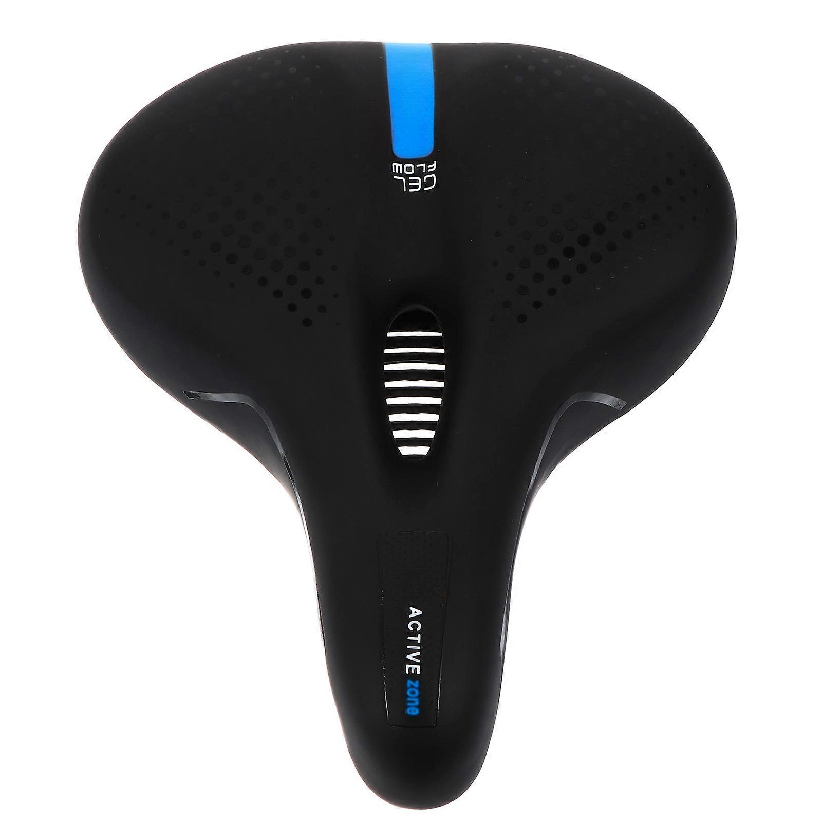 PU Bike Saddle with Thick Cushioning, Shock Absorption and Ergonomic Design for Mountain Bikes – Replacement Seat for Comfortable Riding Experience
