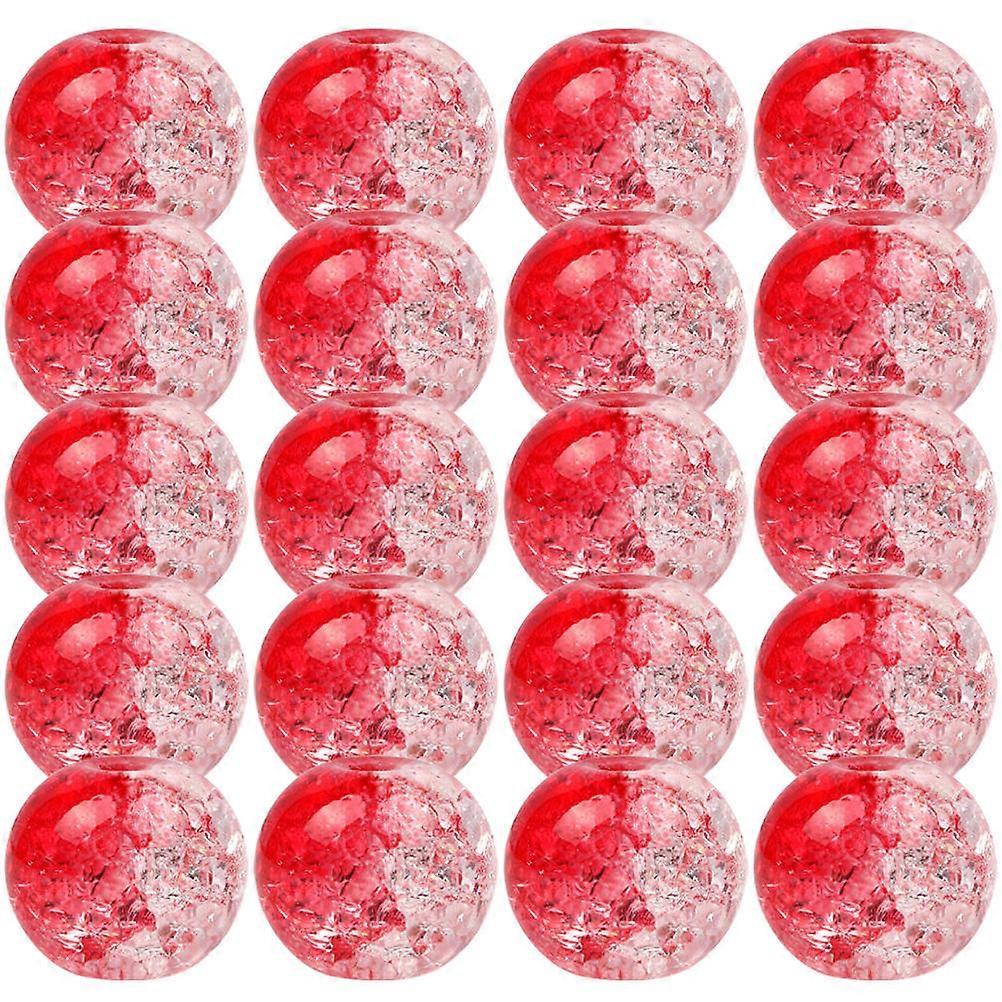 Spacer Beads For Crafting Crafts Bracelets Loose Beads Round Shape Red Color Diy Jewelry Making Material 100Pcs