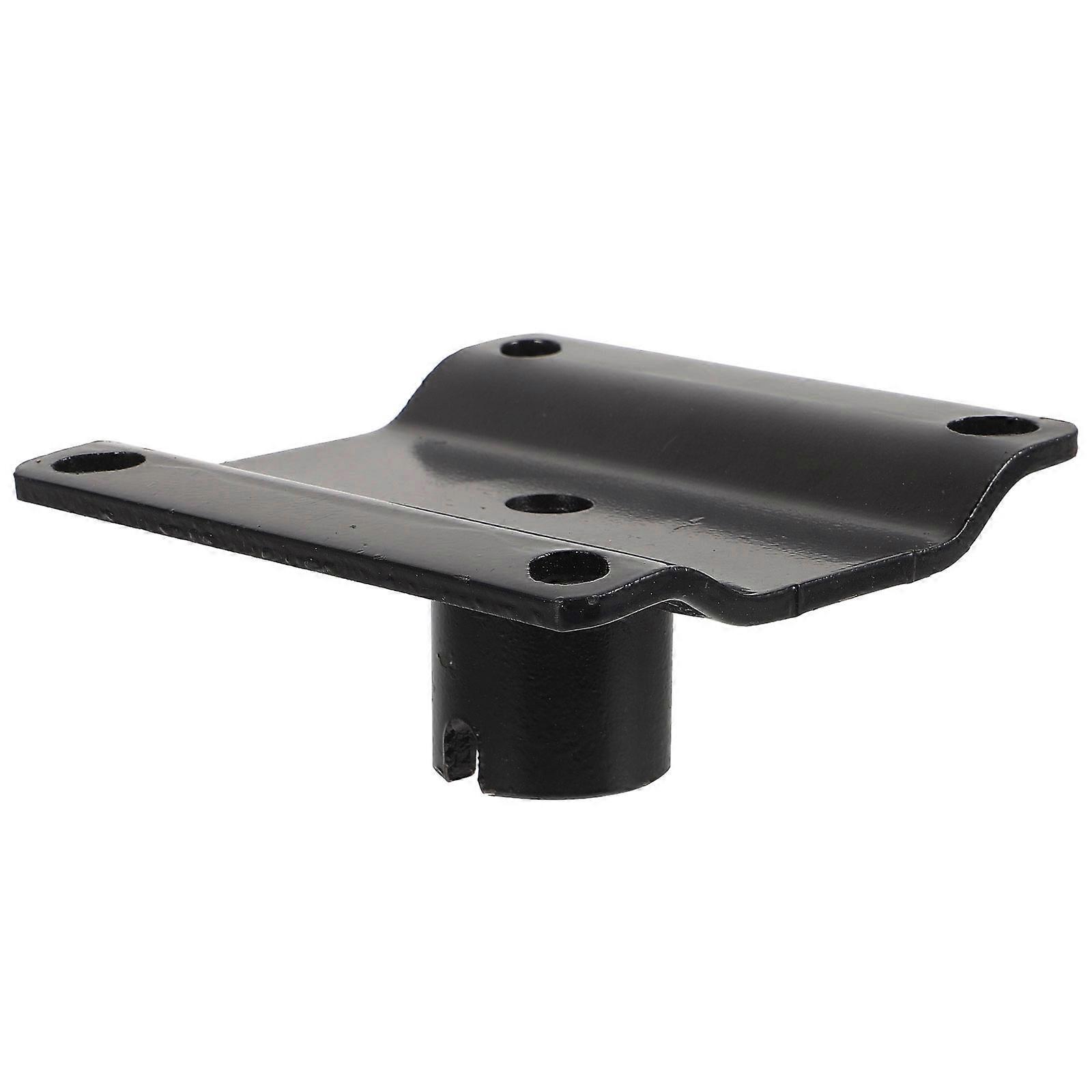 Barber Chair Connector Replacement Salon Chair Accessory For Hairdressing Professional Use Black Metal Square Base Practical Design 1Pack