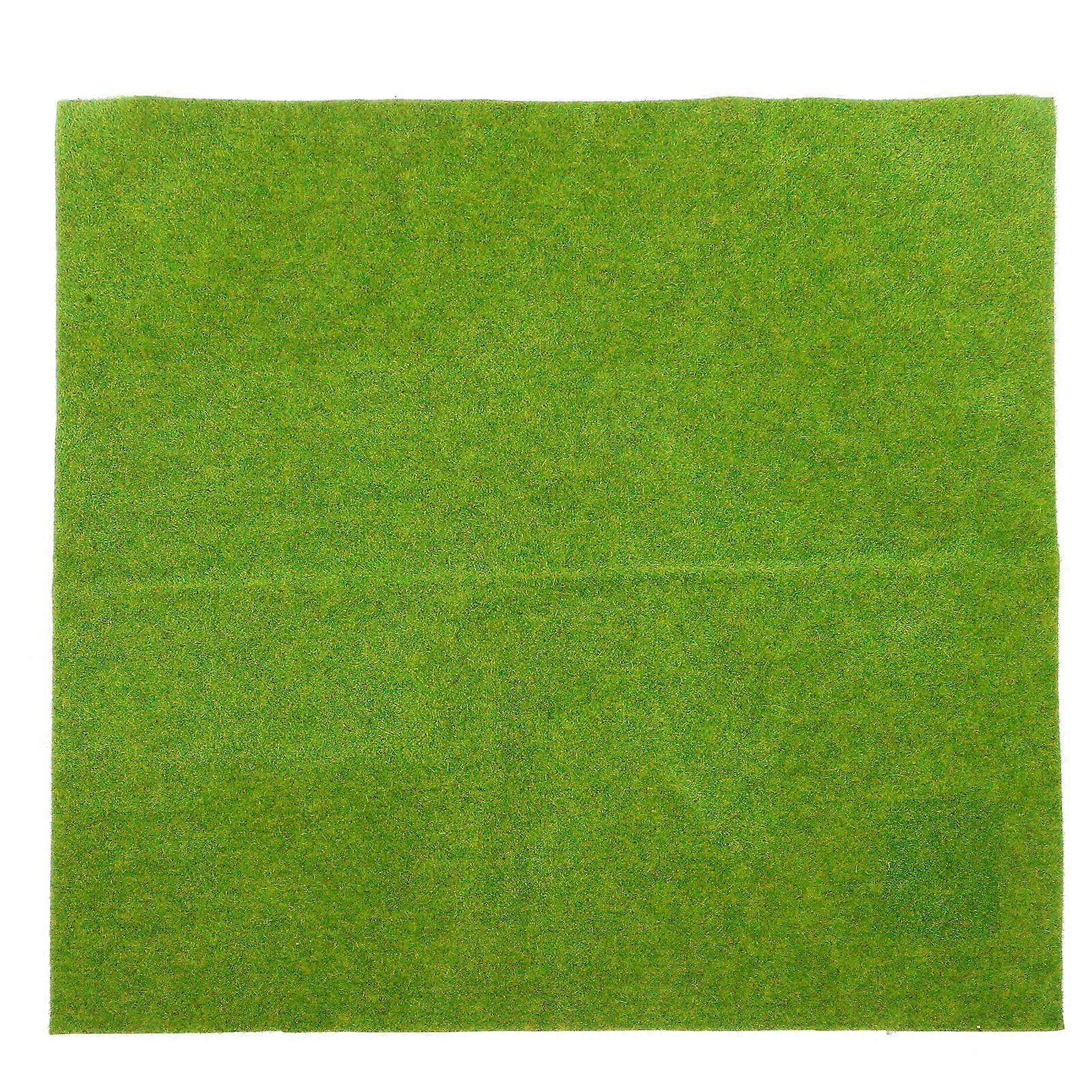 Diy Grass Turf Artificial Turf Mat Landscape Decor Yellow Green Color Rectangular Shape 1Set