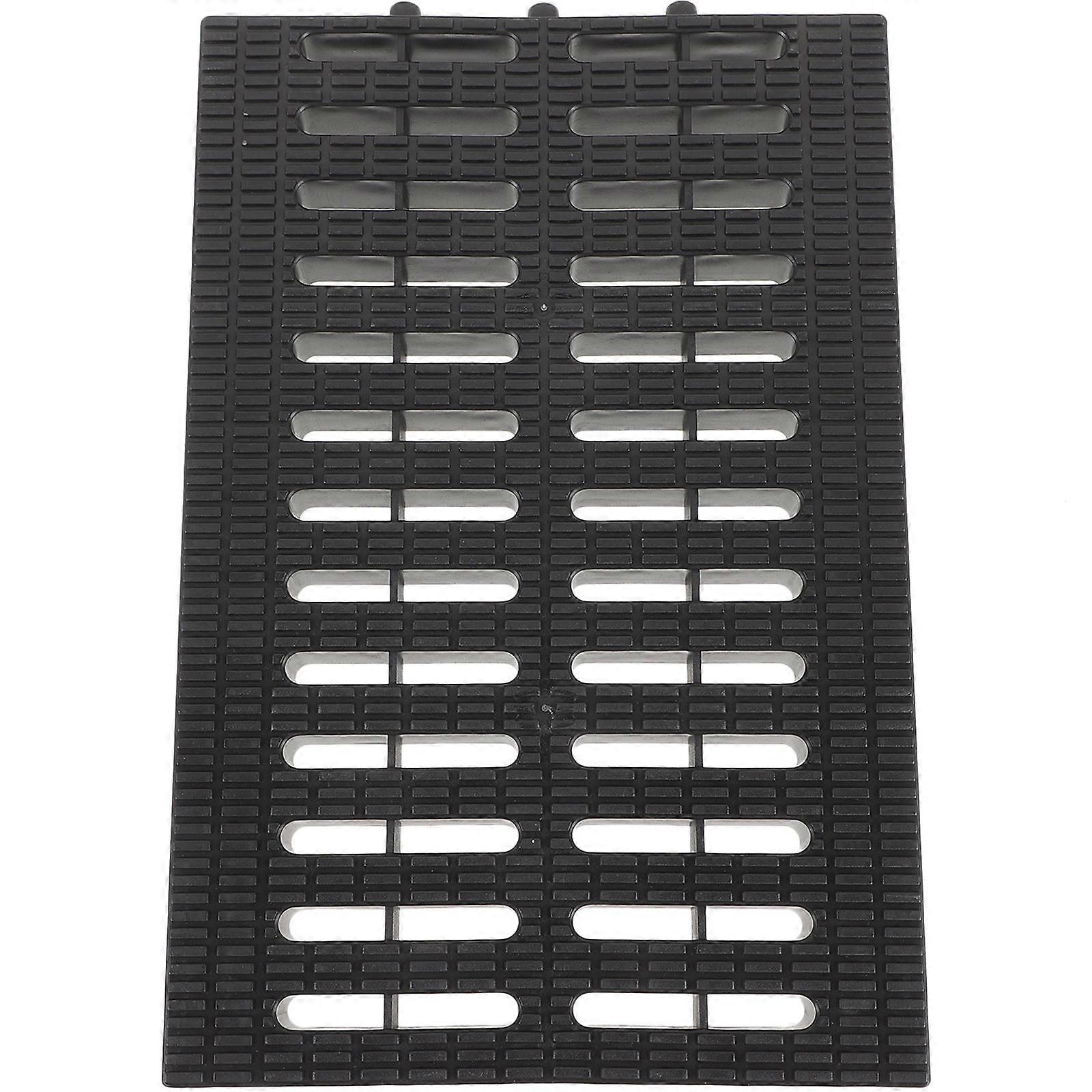 Channel Drain Grate Plastic Drainage Grate Garage Easy Maintenance Rectangular 1Set