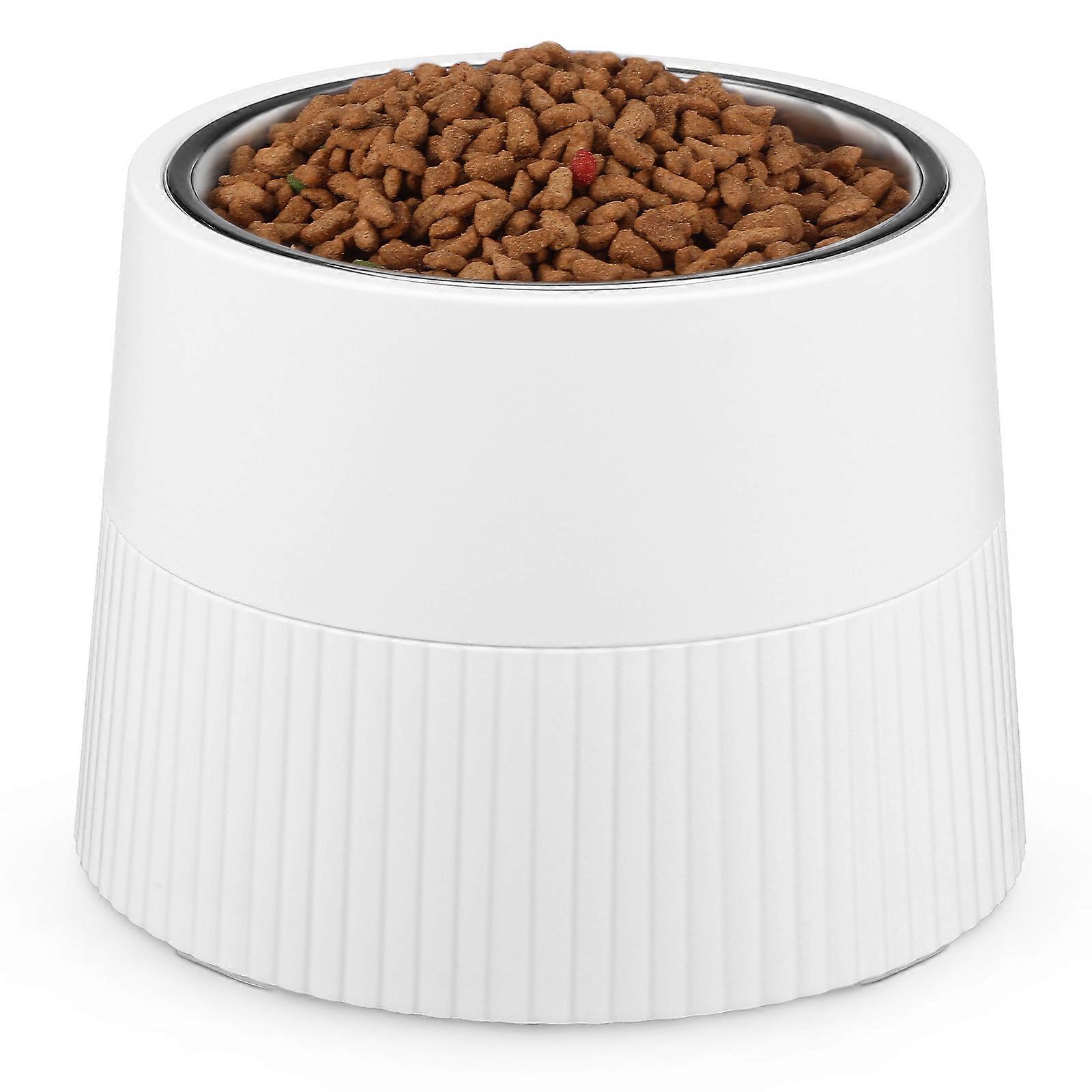 Stainless Steel Elevated Pet Feeding Bowl with Removable Bottom – Stable, Spill Resistant and Cats