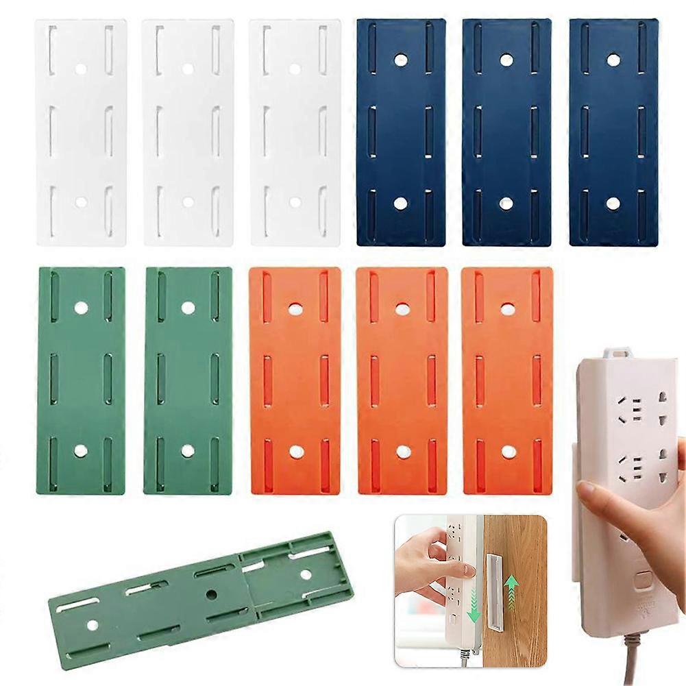 粘着性電源タップホルダーホームオフィスデスクトップ用自己接着壁掛け型ケーブルオーガナイザー