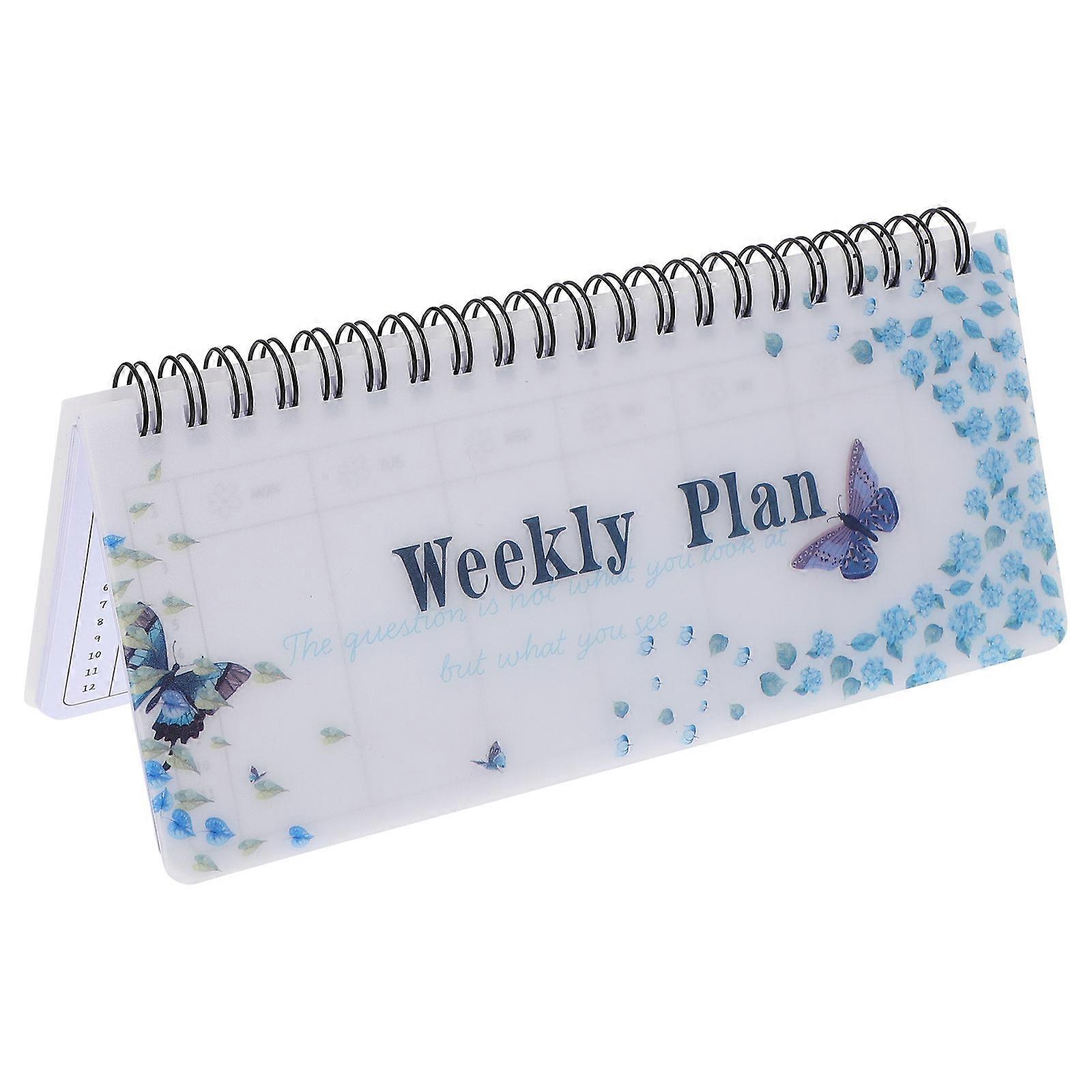 Weekly Planner Homeschool Schedule Cute Stationery Supplies for Students School Paper Organiser