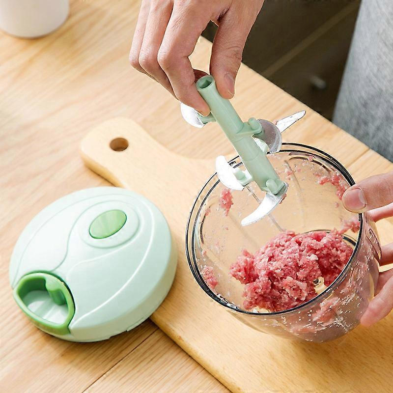 Manual Food Chopper Pull Cord Chopper Hand-Pulled Garlic Chopper