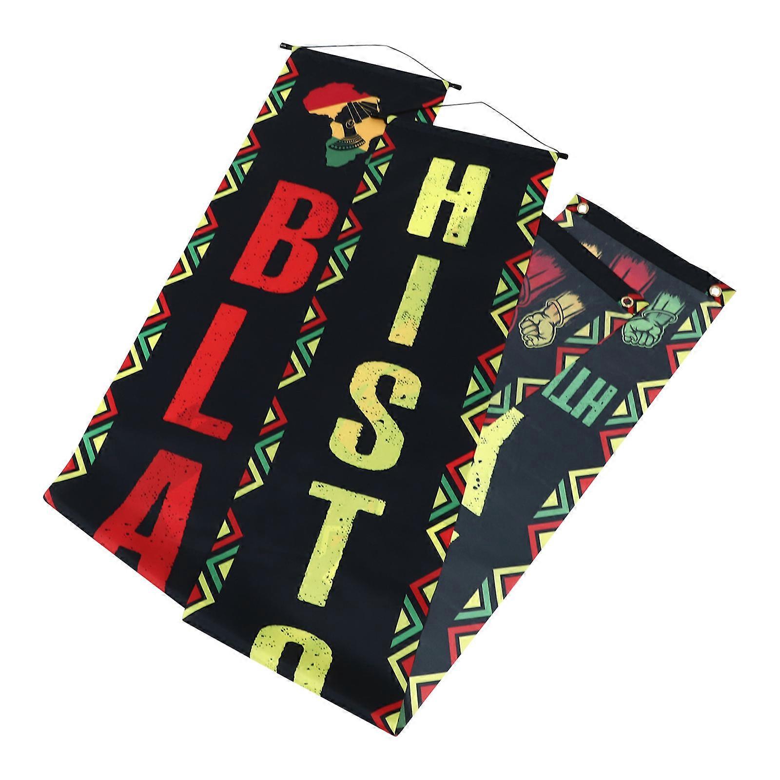 Juneteenth Flags Banners for Month Celebration Porch Hanging Decor with Joyful Patterns for Festivals and Parties