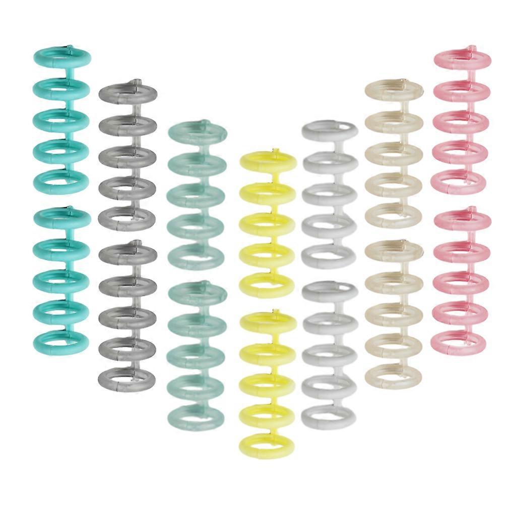 Leaf Rings Removable Loose-Leaf Ring Circular Use Assorted Color Binding 30Pcs
