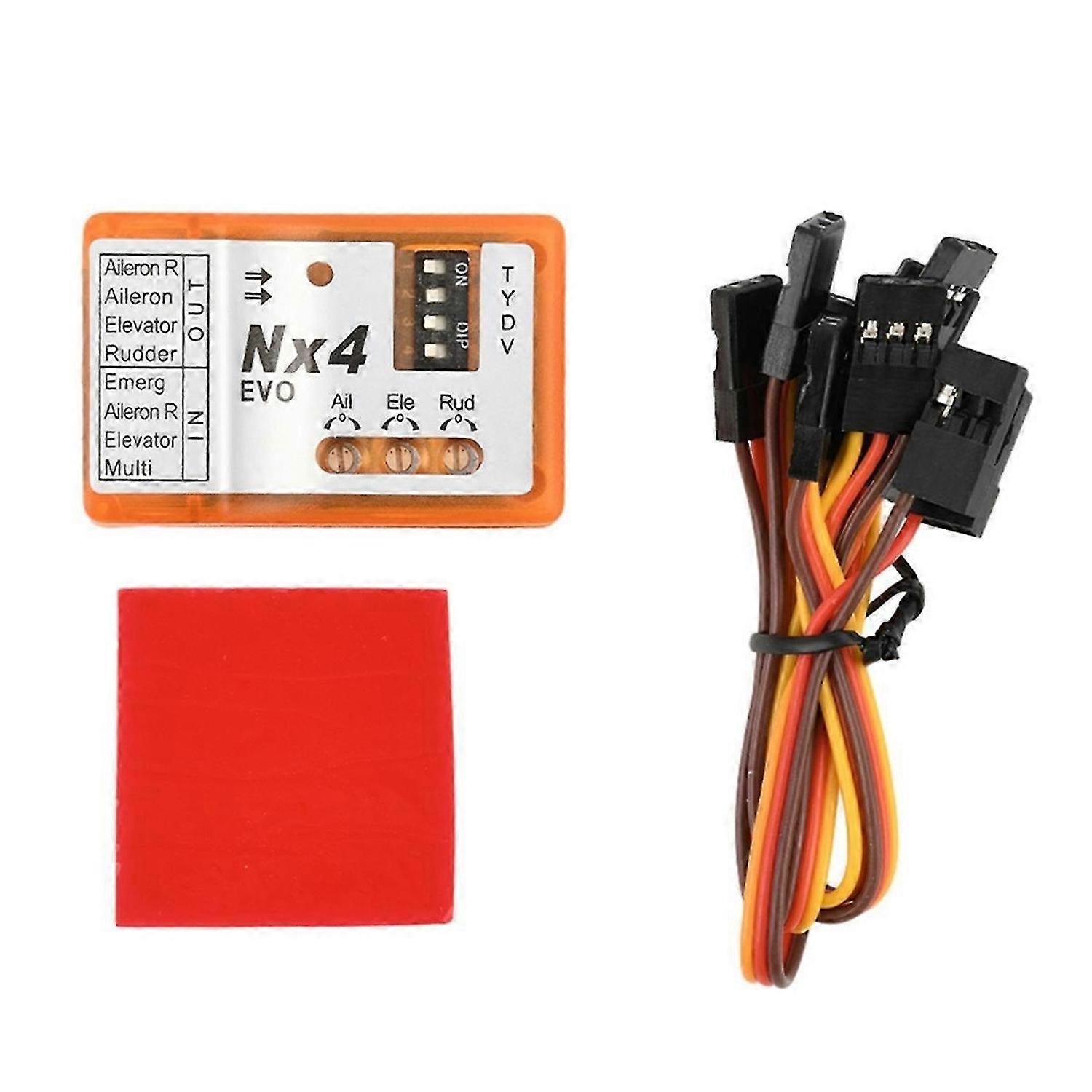 For NX4 Flight Controller 3D Flight Gyroscope Balance for Fixed-Wing Aircraft Support Rate/Hold/Gyro