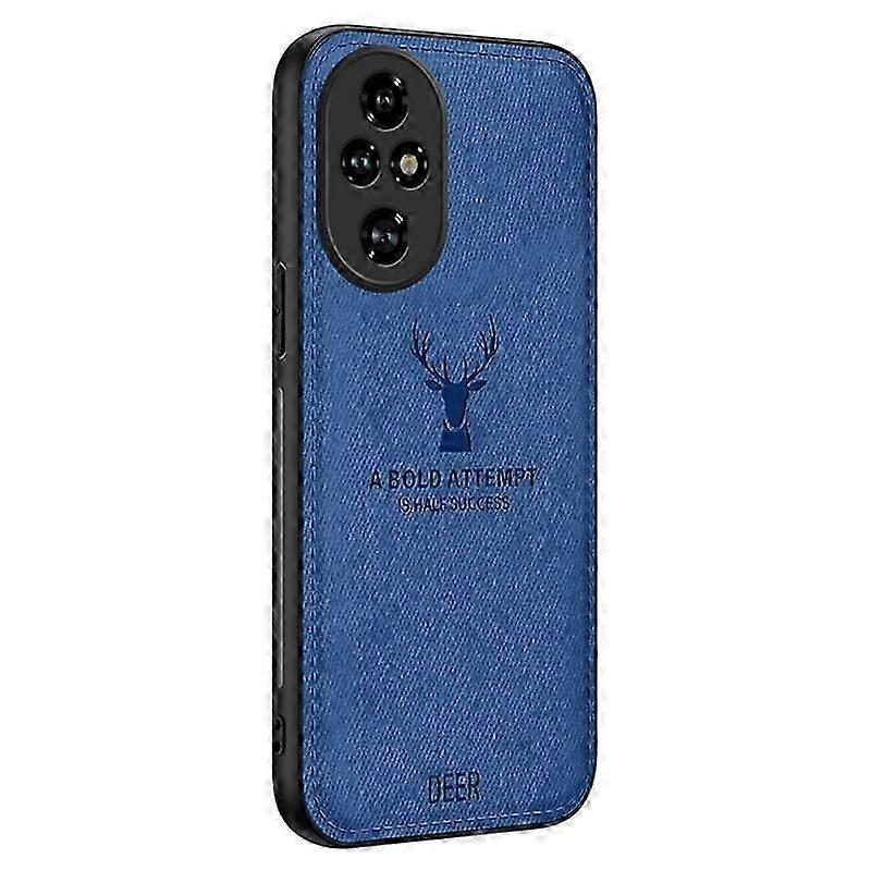 For Honor 200 Pro 5G Case Leather Back Soft Texture Deer Pattern Phone Cover