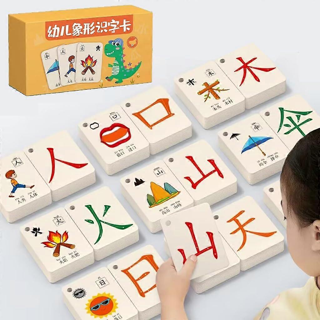 Chinese Flash Cards for Beginners with Pinyin | Visual Memory Boost Mandarin Learning Set 1–100 Durable