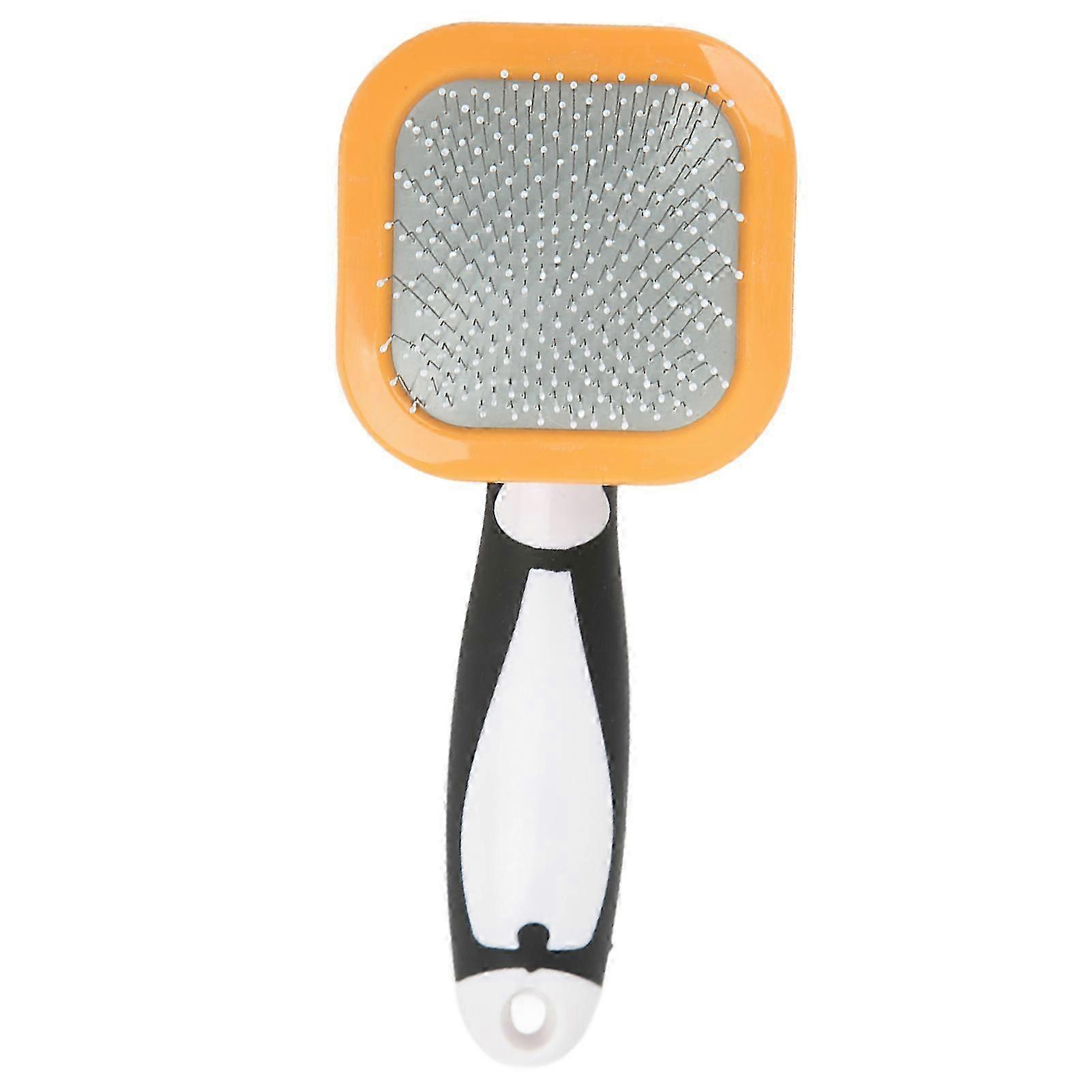 Small Pet Slicker Brush for Rabbits with 360 Rotating Head Removes Floating and Loose Hair