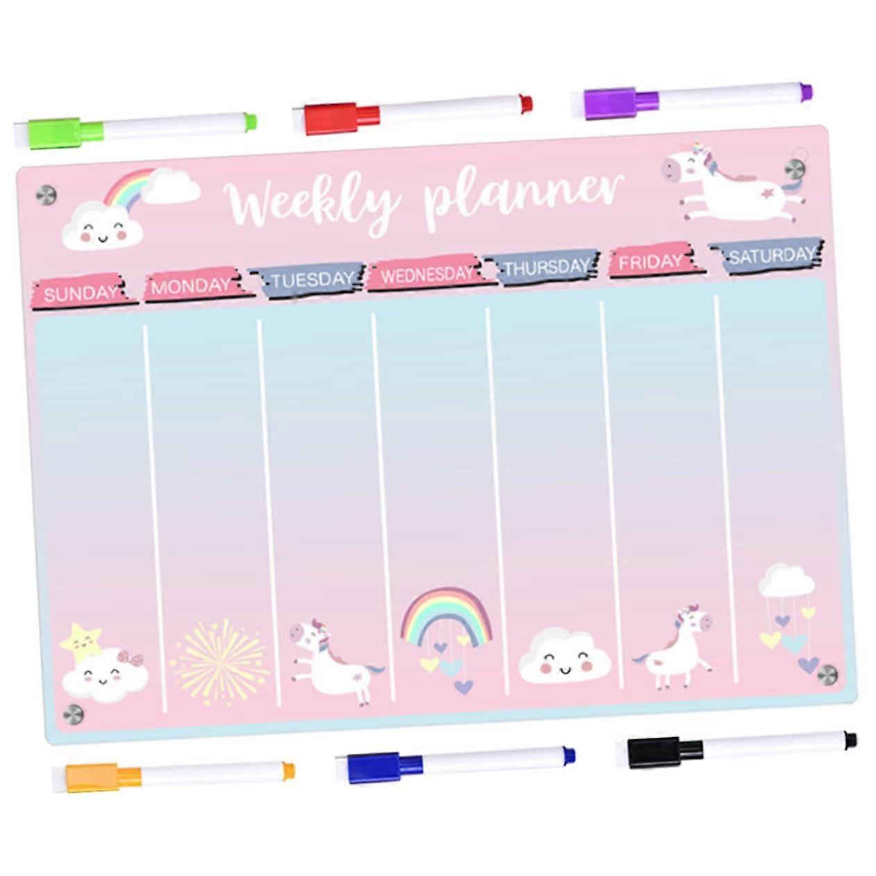 Clear Magnet for Appointments and ToDo Lists, Easy to Attach to Refrigerator