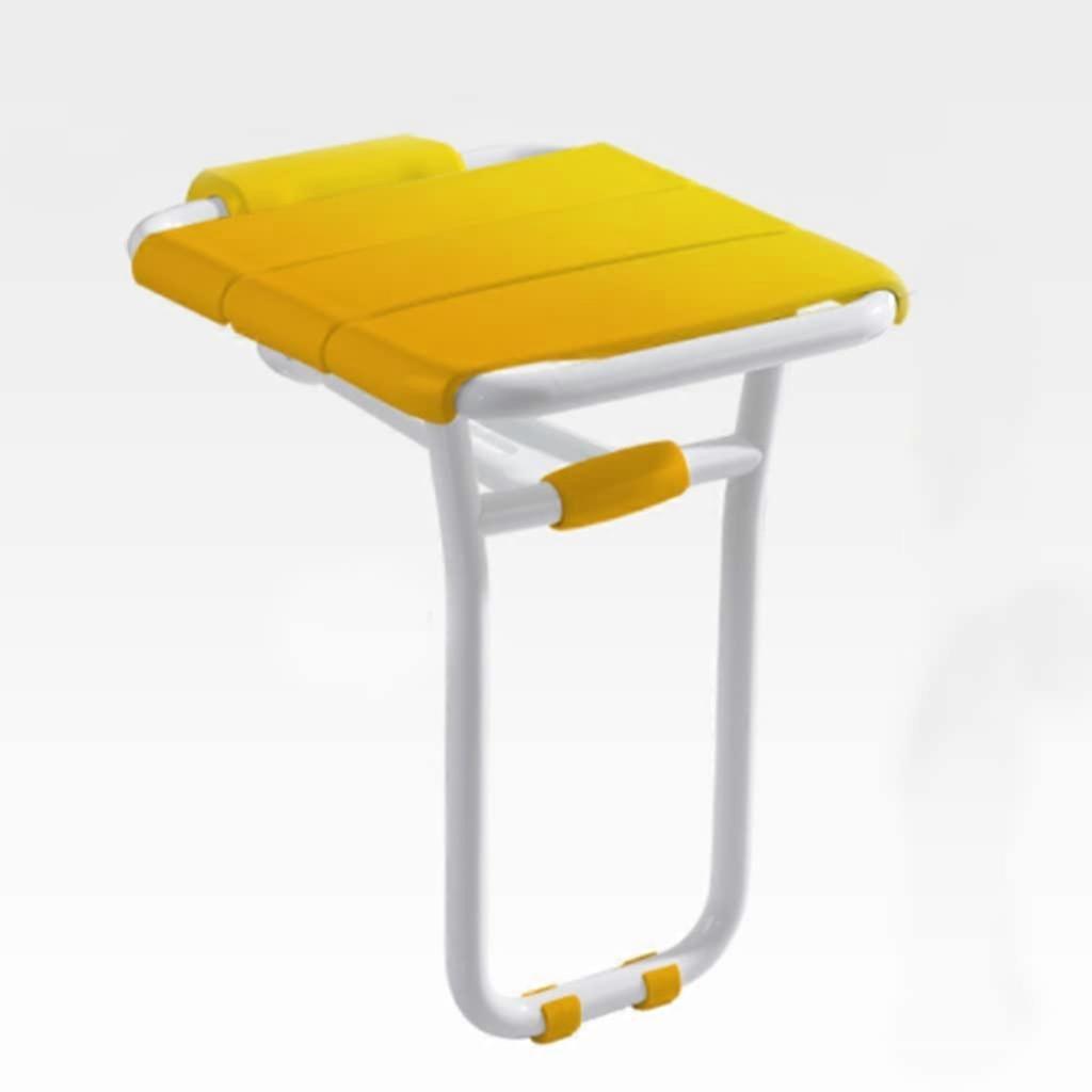 Foldable shower seat, 90° foldable shower stool with multiaxis connection design