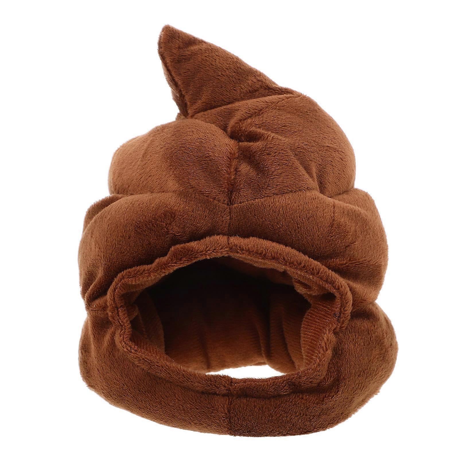 Funny Halloween Poop Hat for Photo Props Festival Headgear – Soft, Comfortable, Unique Prank Cosplay Accessory for Parties and Celebrations