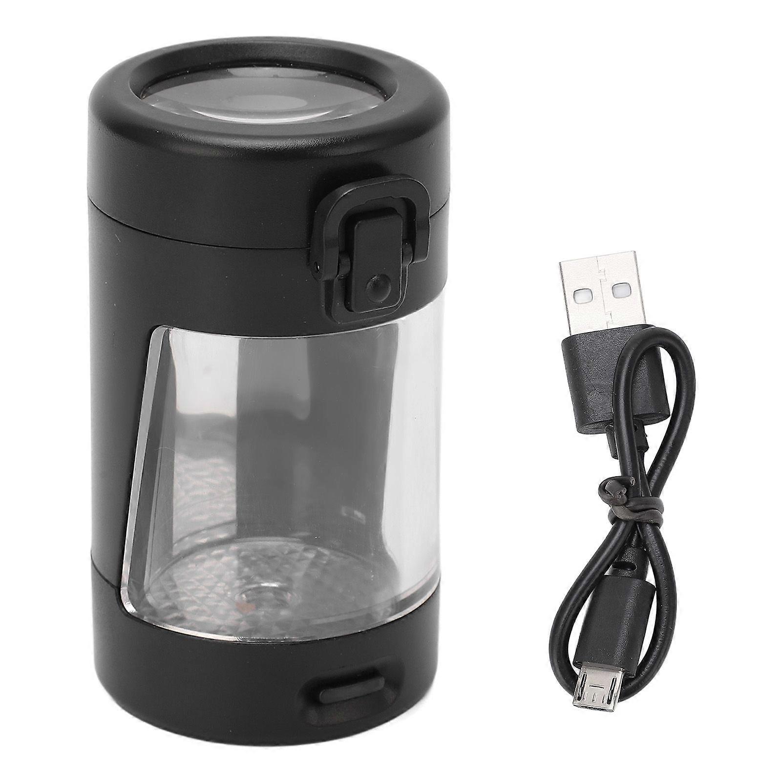 2025 Latest Model  Smell Proof Container Black Portable Mini Spice Luminous