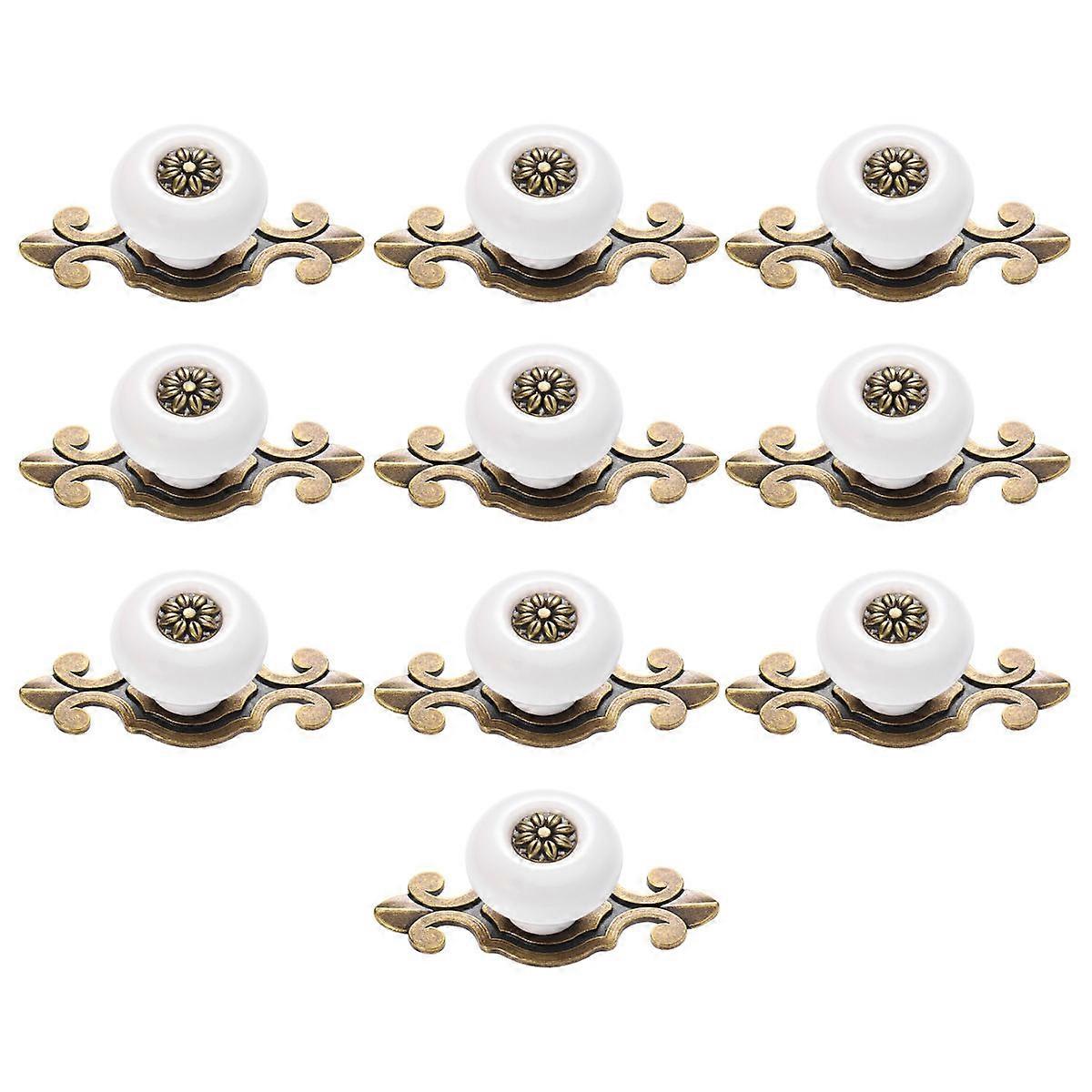 Furniture Knobs for Drawers Alloy Material Kitchen Cabinet Hardware Closet Easy to Install 10Pcs