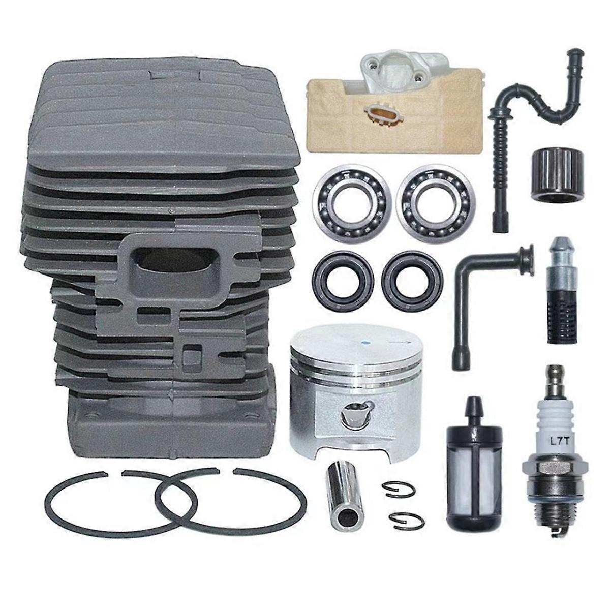 46mm Cylinder Piston Kit for 029 MS290 039 MS390 Chainsaw Parts with Oil Seal Gasket Bearings