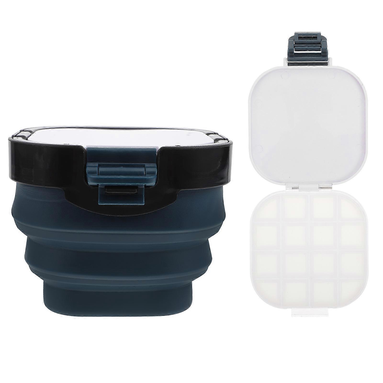 Paint Brushes Washer Portable Storage Blue Round Design for Artists and Professionals 1Set