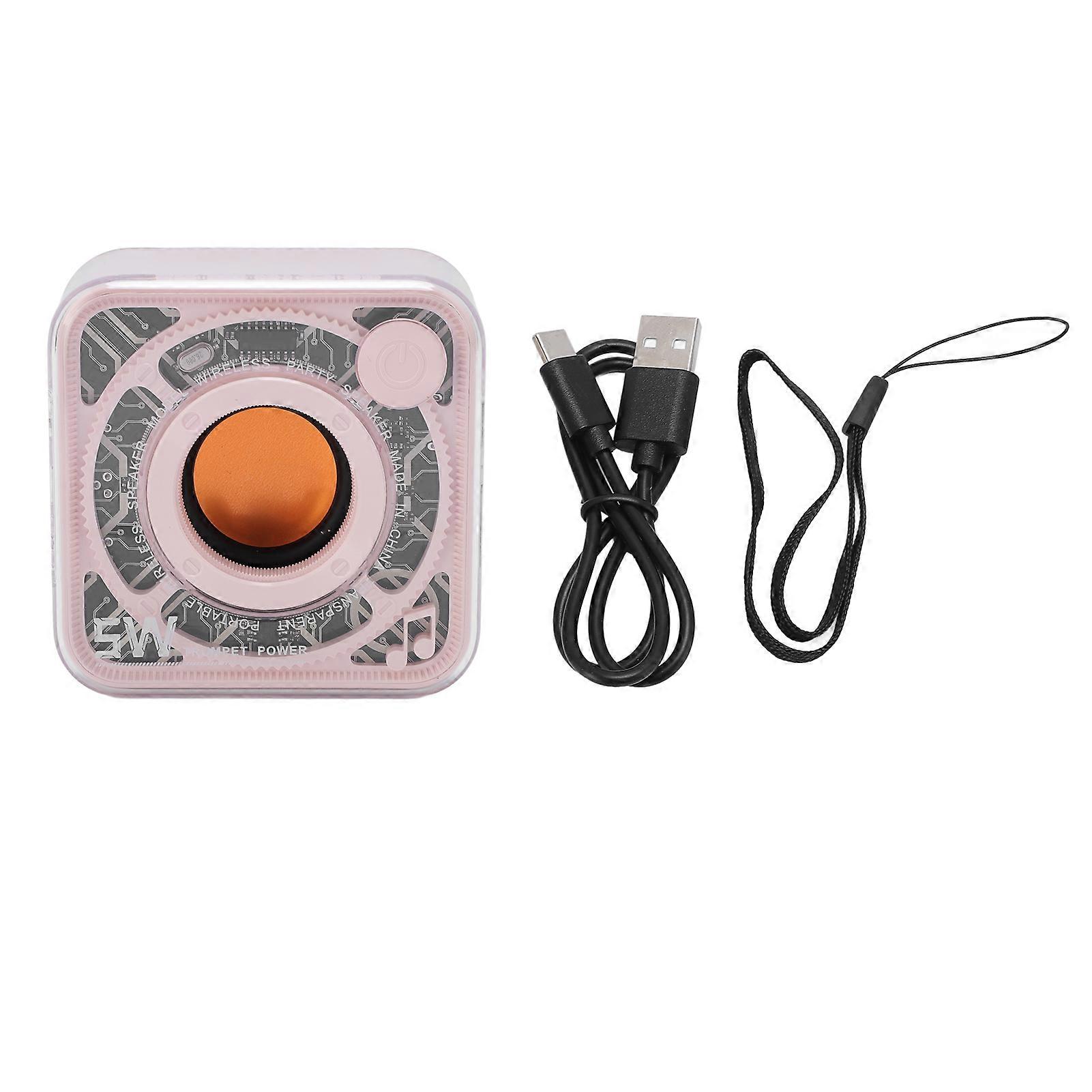Portable Bluetooth Speaker - 3W Loud Sound, Deep Bass, Colorful Design for Home & Travel