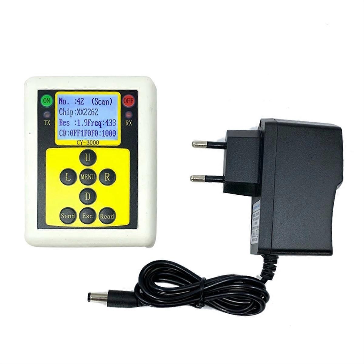 Wireless Remote Control Analyzer 315Mhz/433Mhz Detector Analyzer Multifunctional Frequency Counter Tester EU Plug