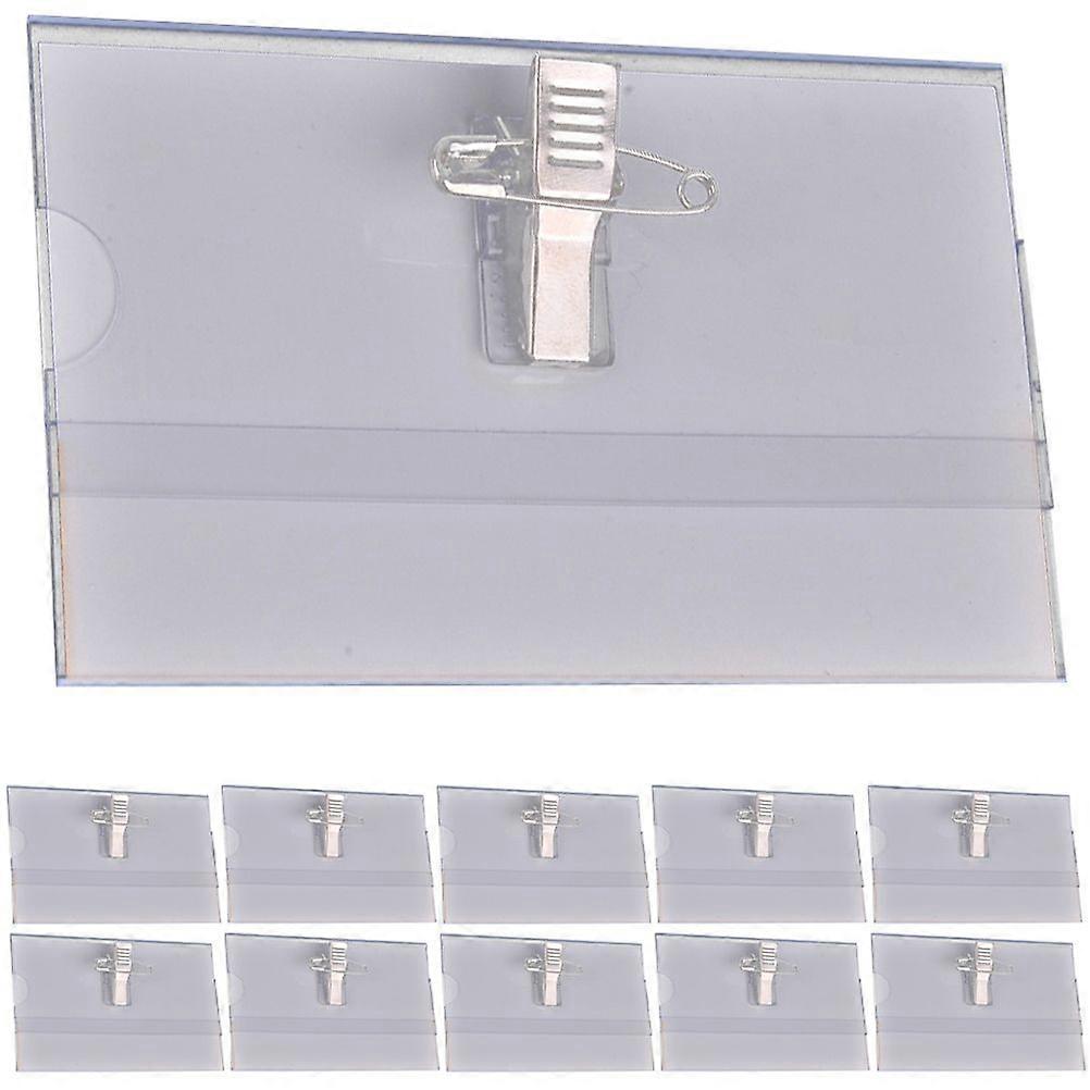 50Pcs Multi-function Badge Holders Badge Clips Portable Badge Clips ID Card Holders for Staff