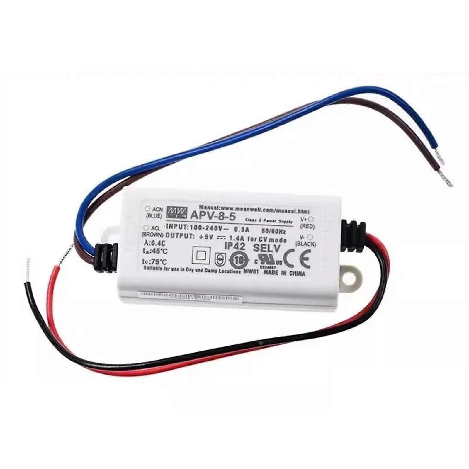 APV85 APV812 APV824 LED Low Voltage Class 2 Small Mini Switching Power Supply Single Group Output (APV824)