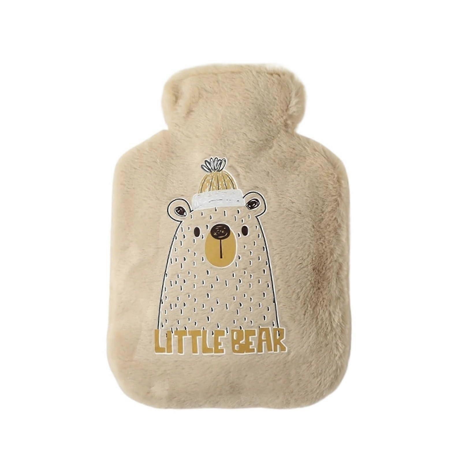 Wärmflasche Handwärmer 250ml Coffee, Weich Wiederverwendbar Wärmbeutel, Kleine Wasserfüllung für Wärme