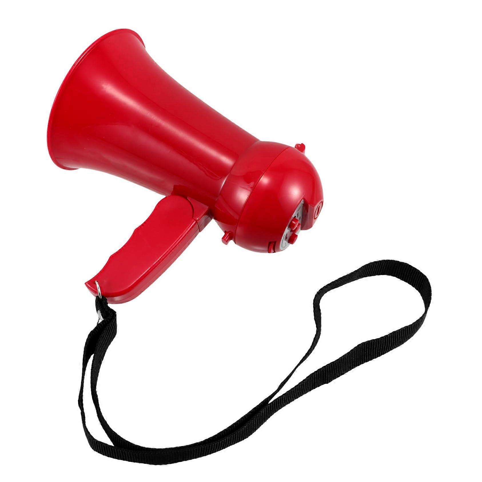 Megaphone Red Plastic Portable Hearing Horn For Football Cheering Call The Game Speaker Blow Tube